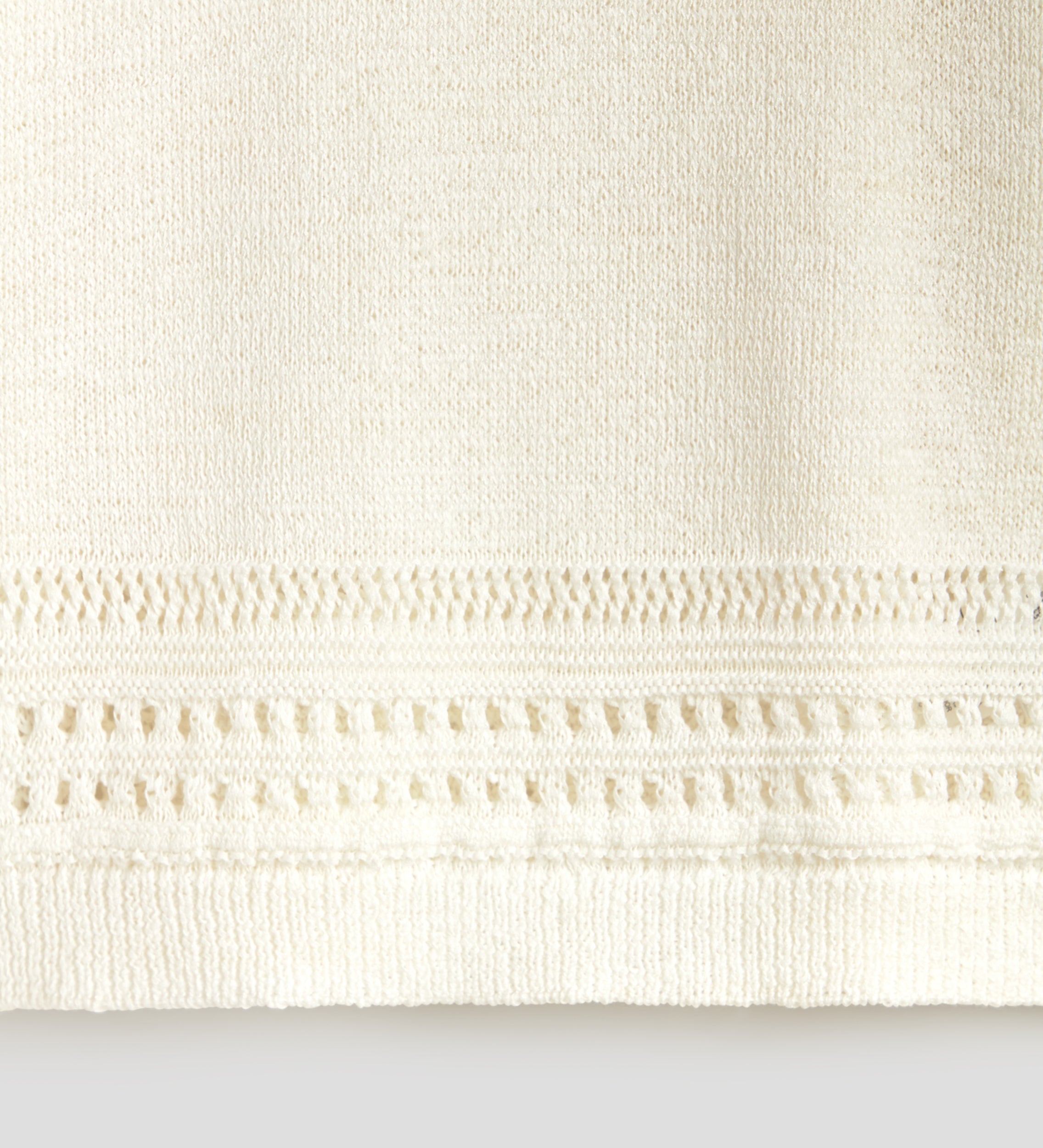 Wide openwork jersey