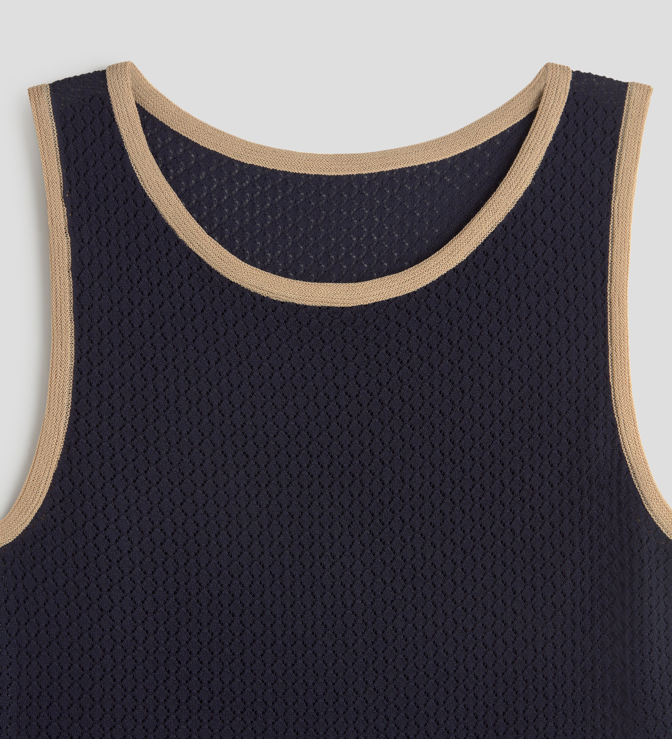 Openwork knitted top