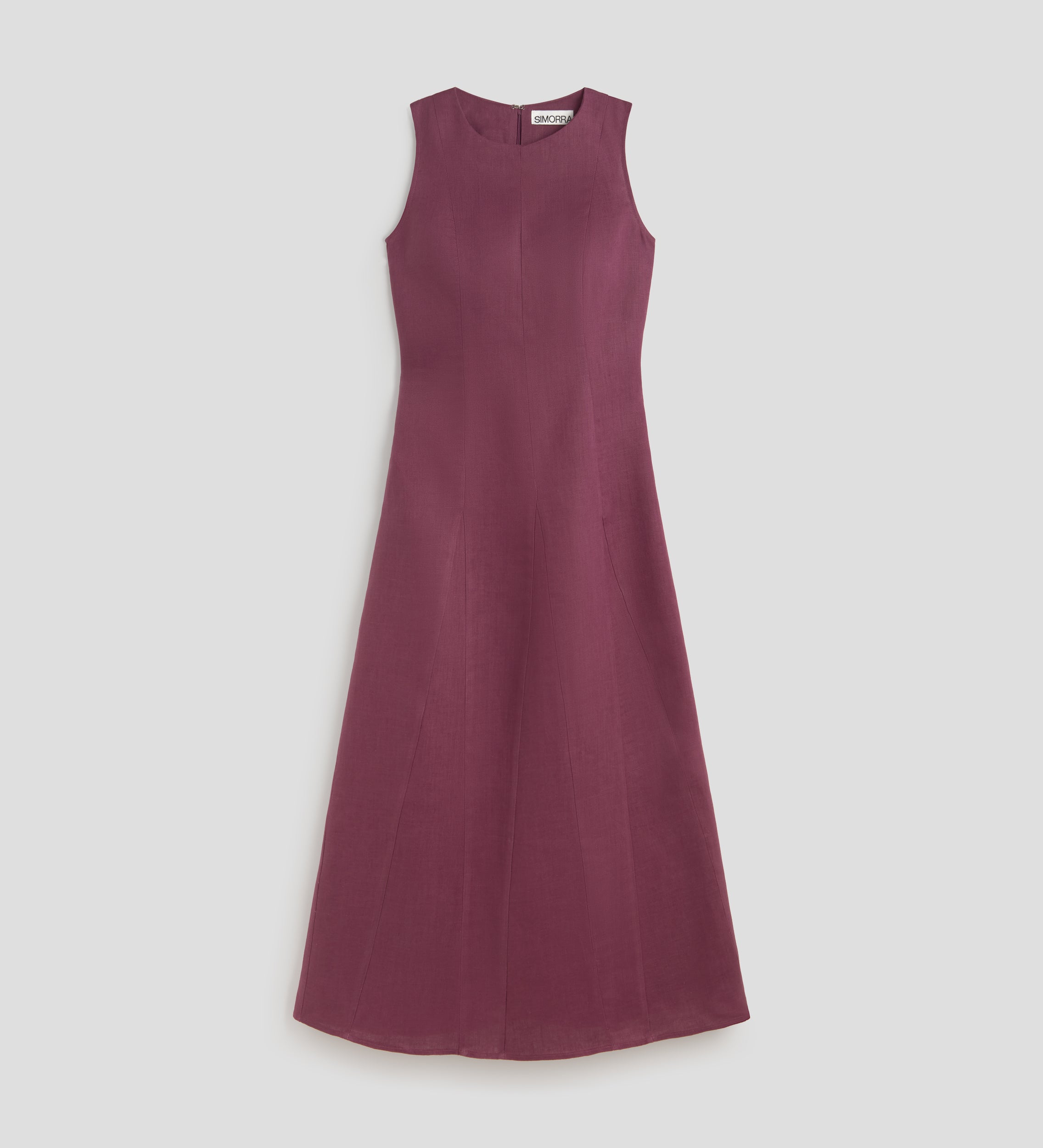 Vestido sisado godets