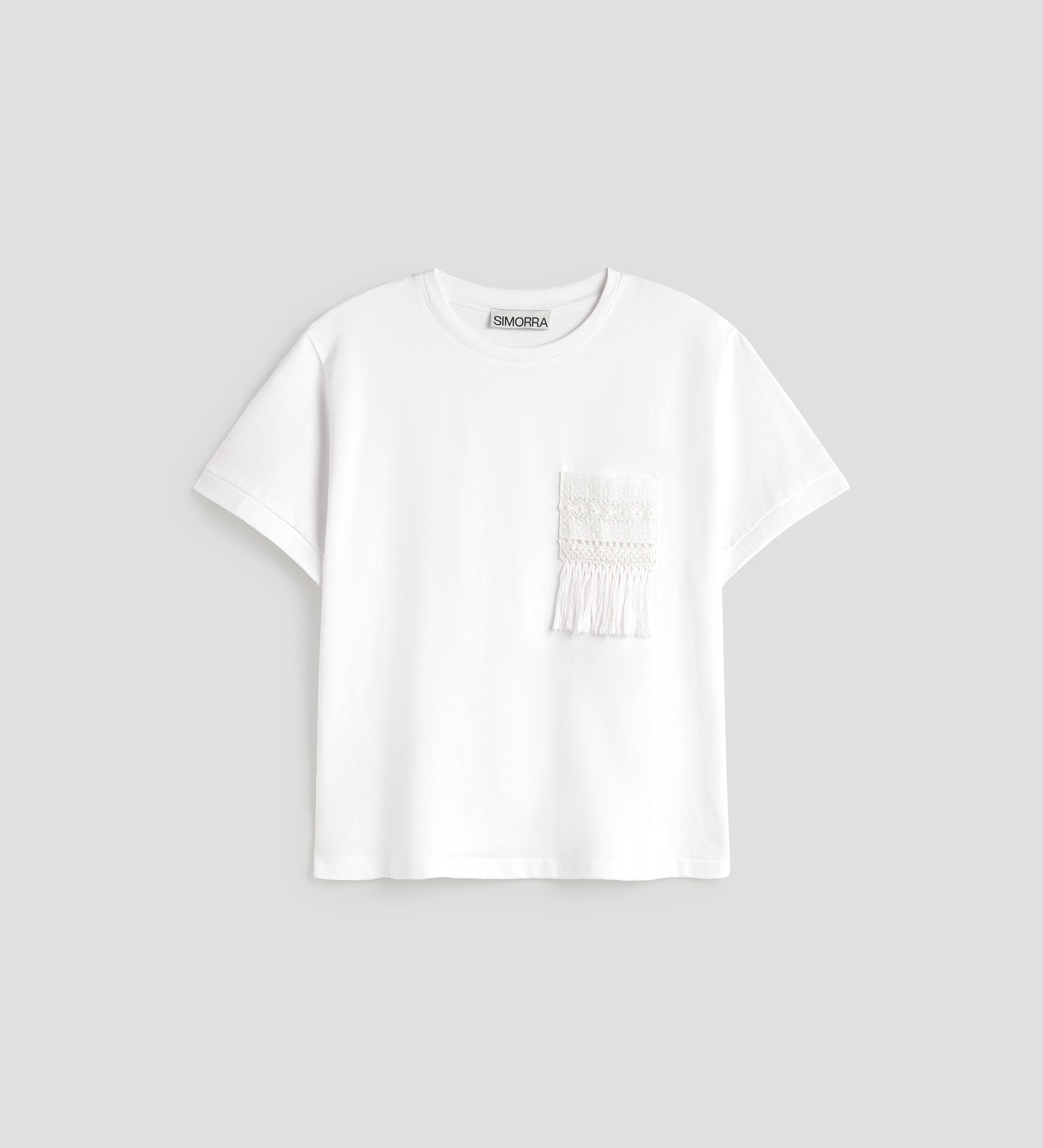 T-shirt avec détails au crochet