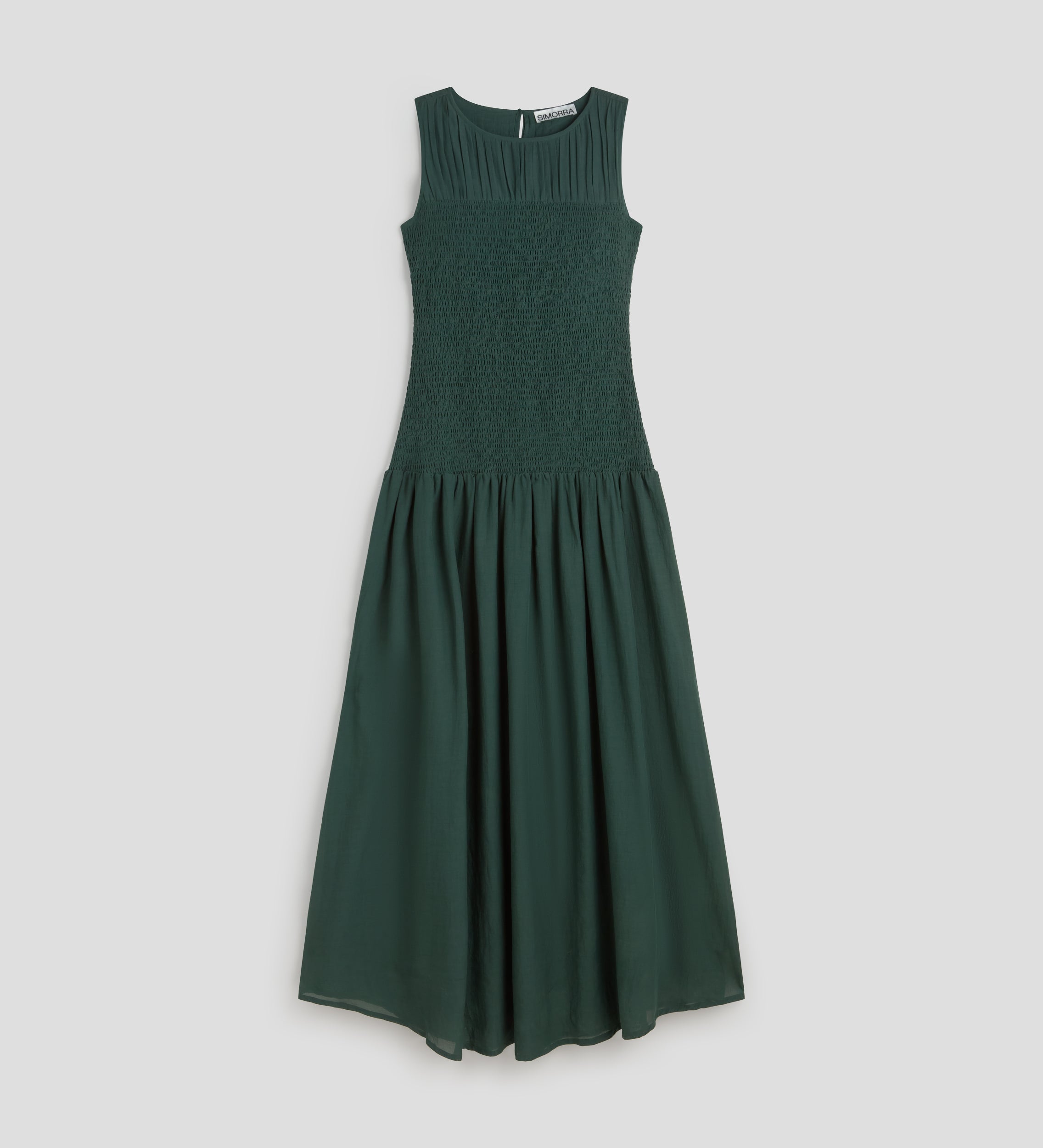 Vestido largo punto smock