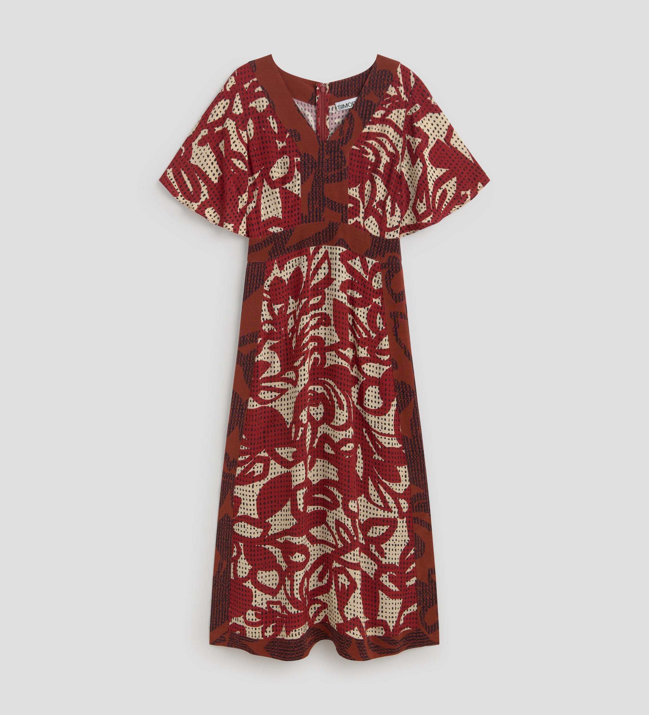 Vestido midi estampado