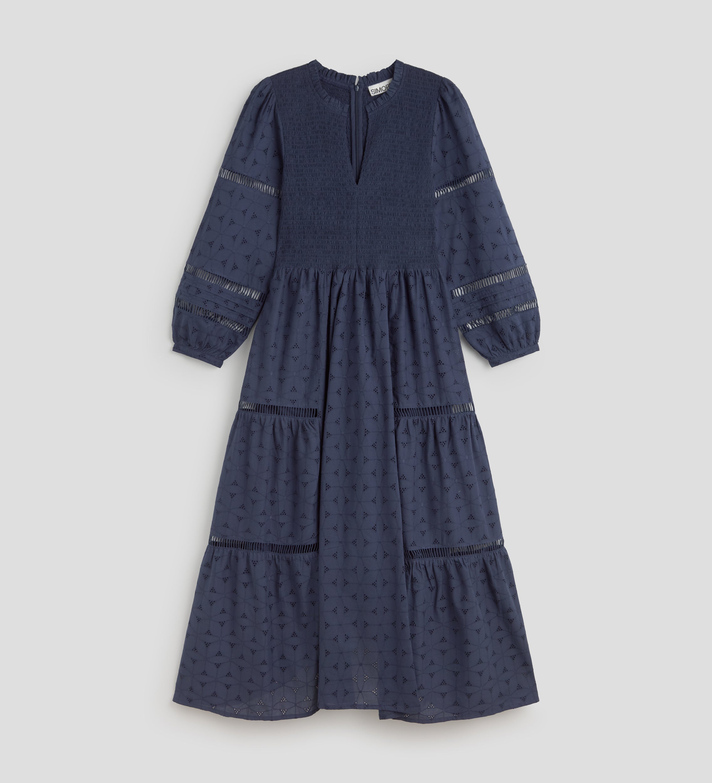 Vestido algodón bordado