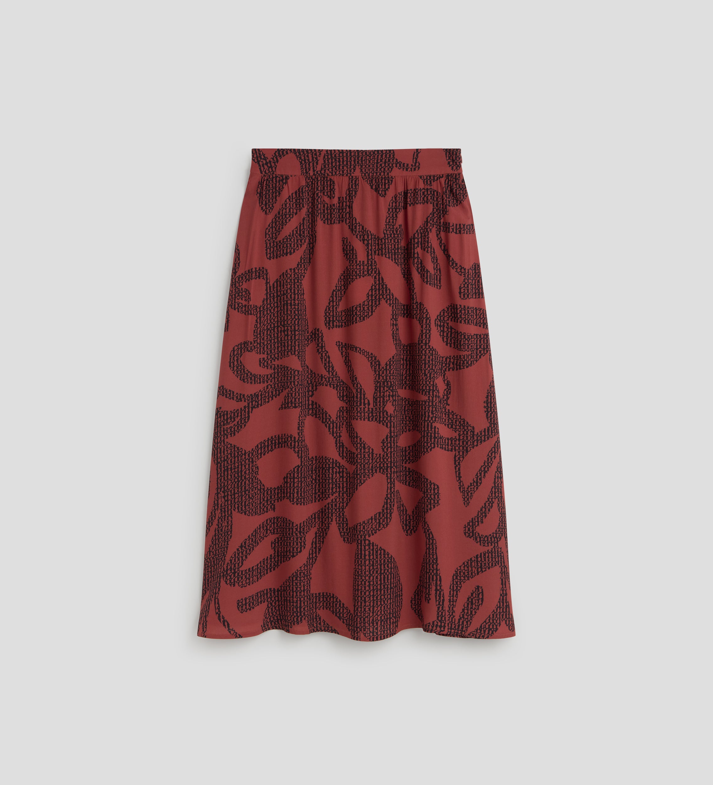 Midi flared skirt