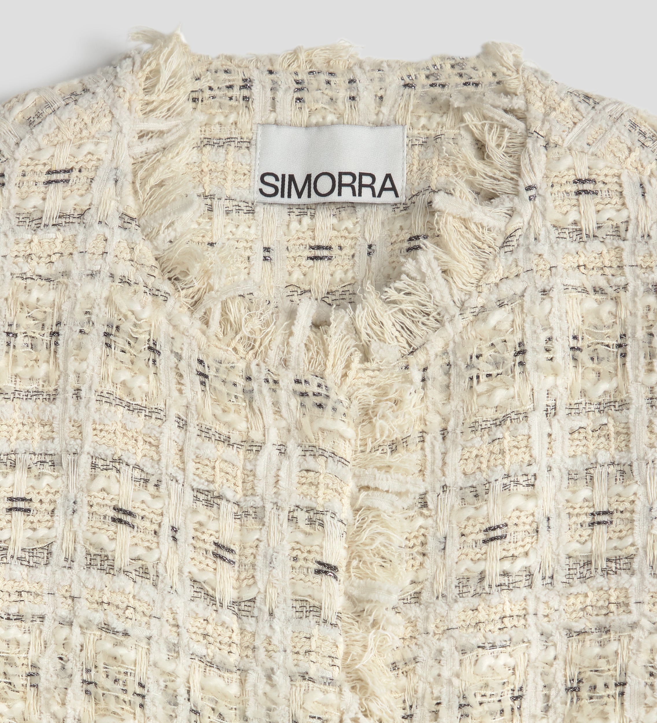 Tweed fringe jacket