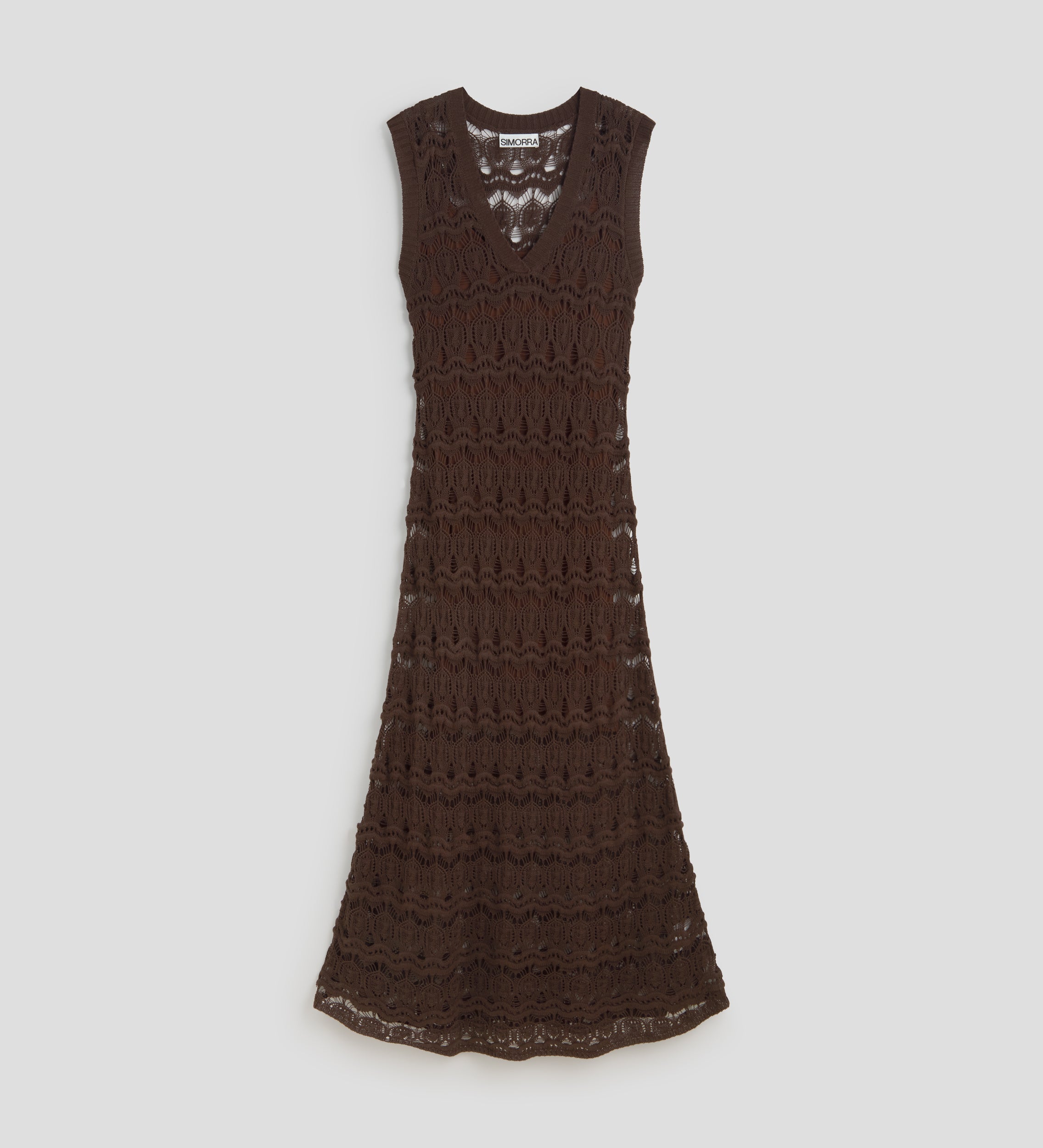 Openwork tricot dress