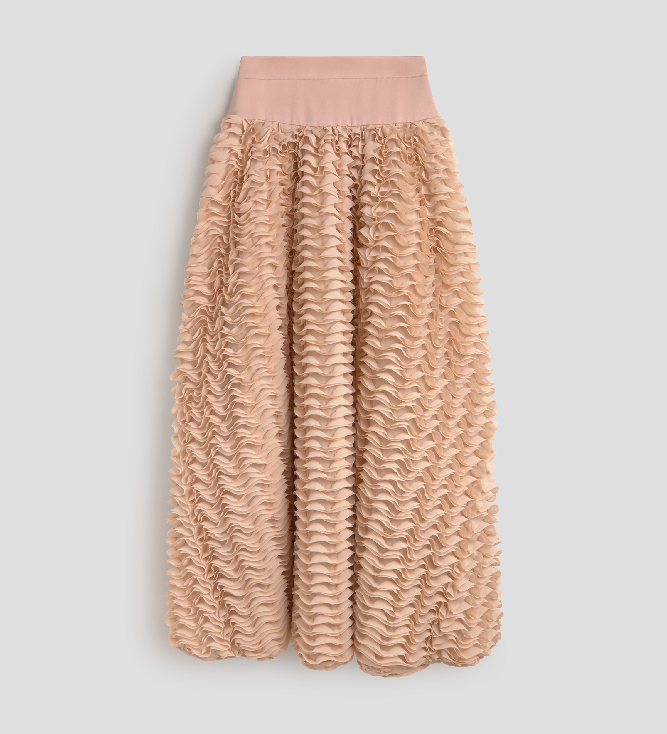Long flared skirt