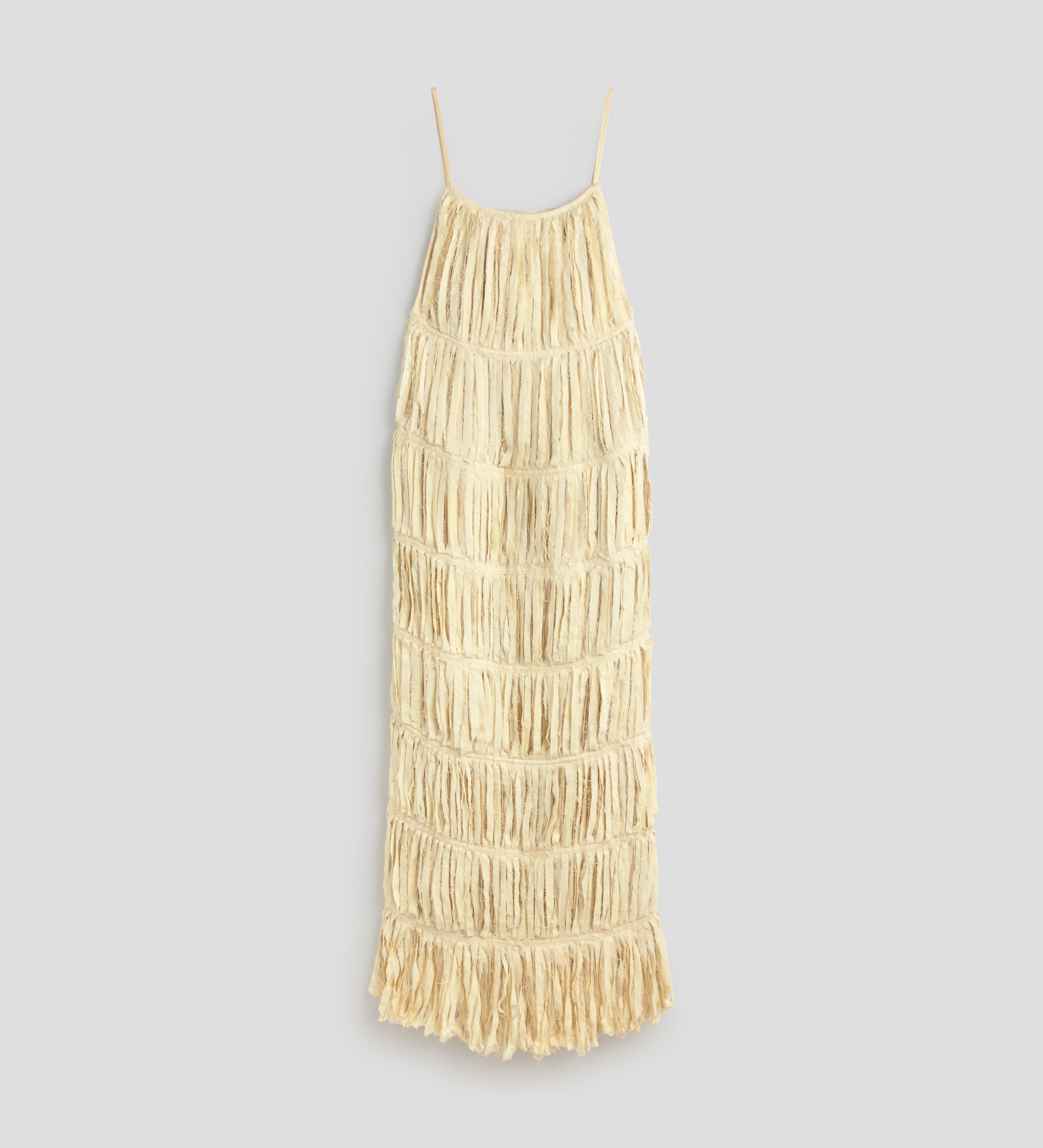 Dress with straps and ribbons