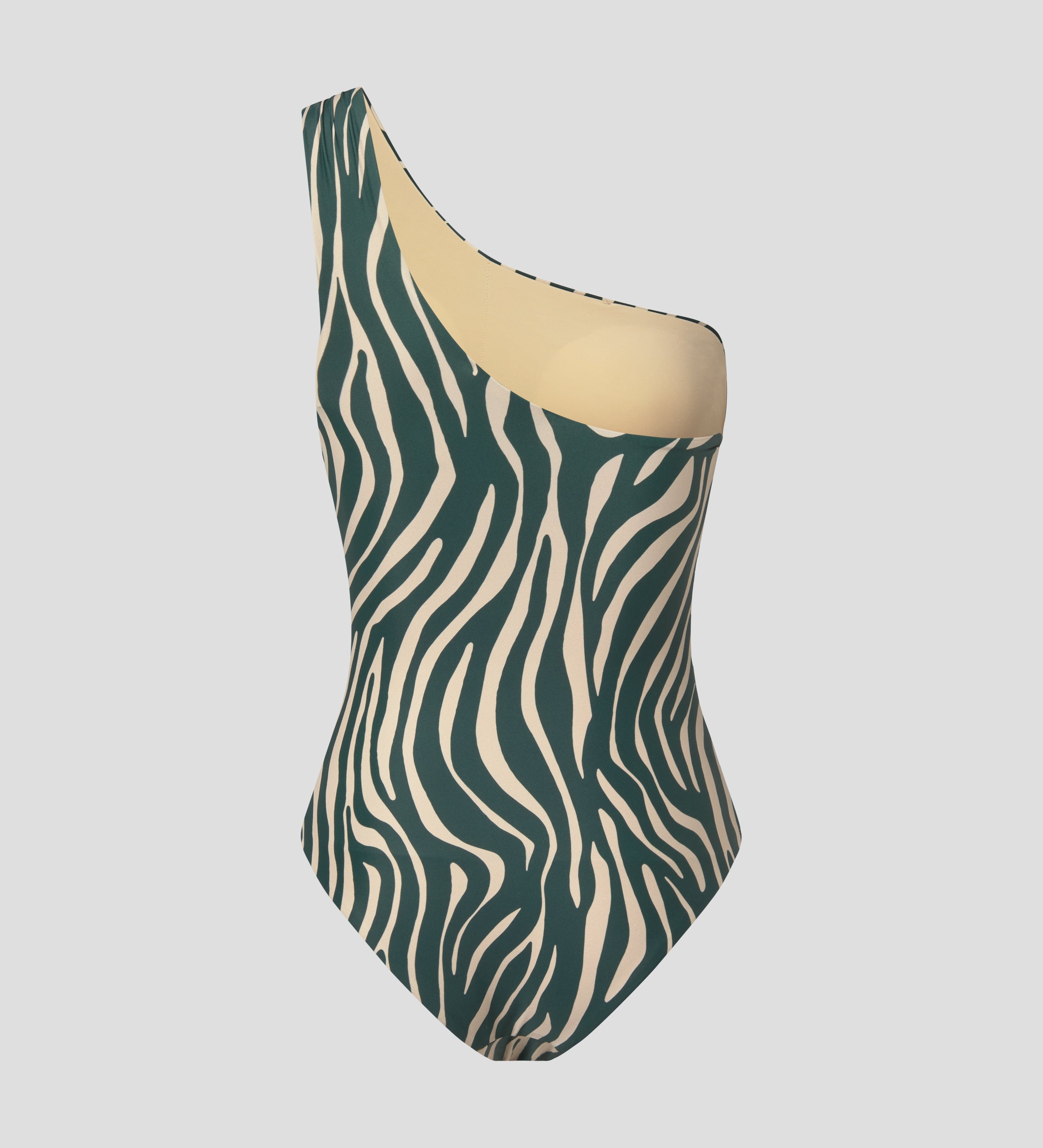 Maillot de bain à décolleté asymétrique