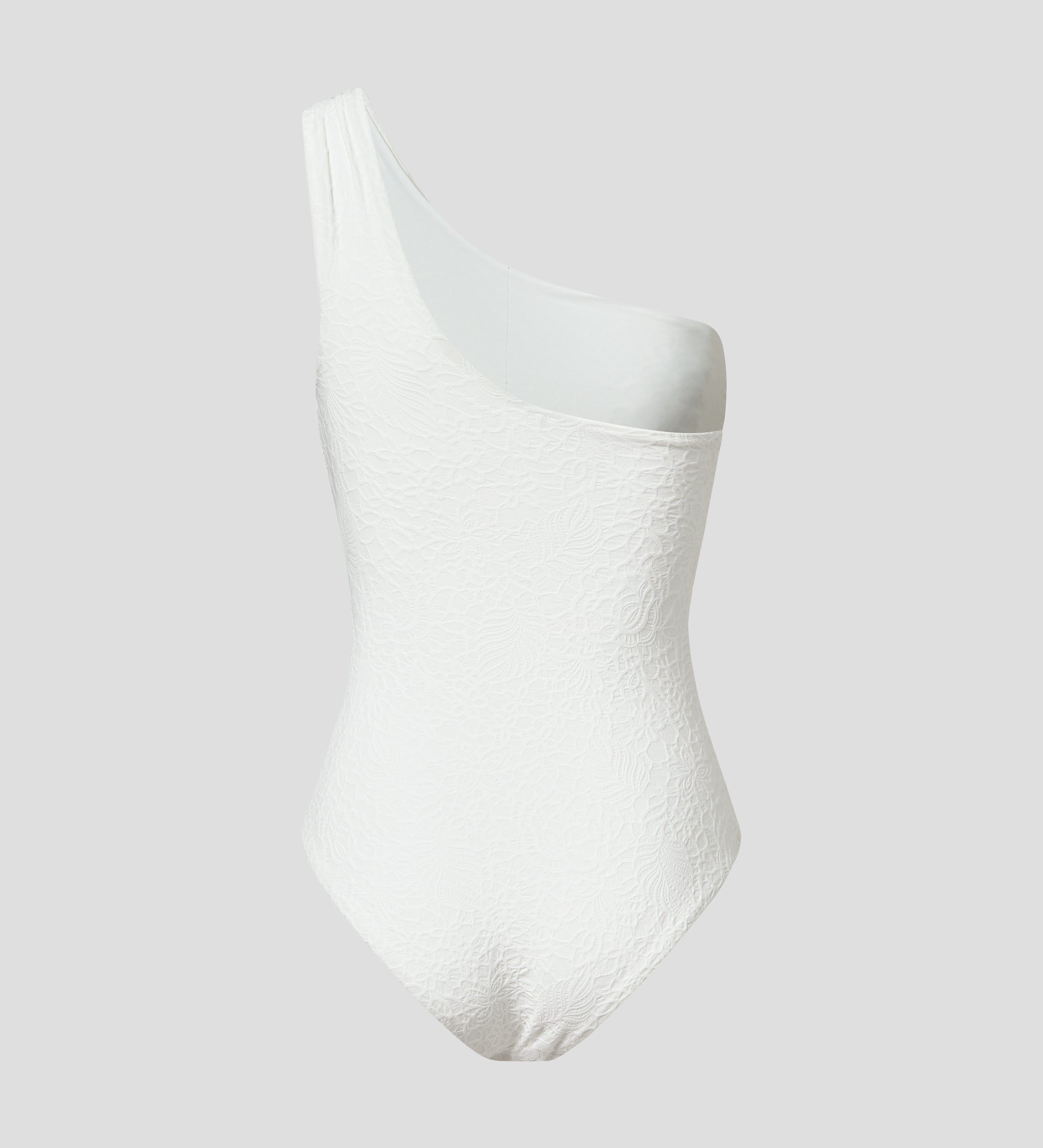 Asymmetrical neckline swimsuit