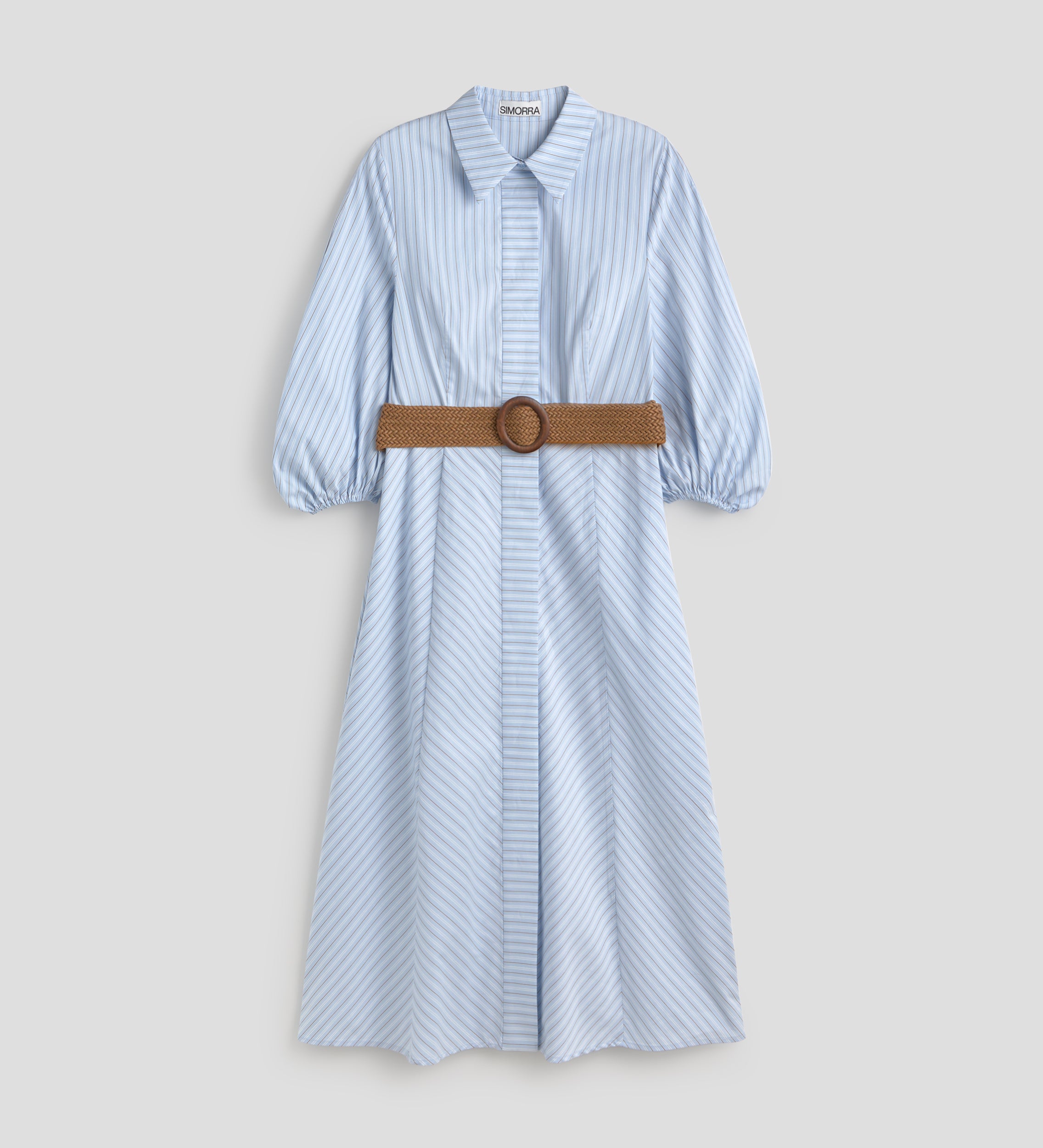 Robe-chemise rayée