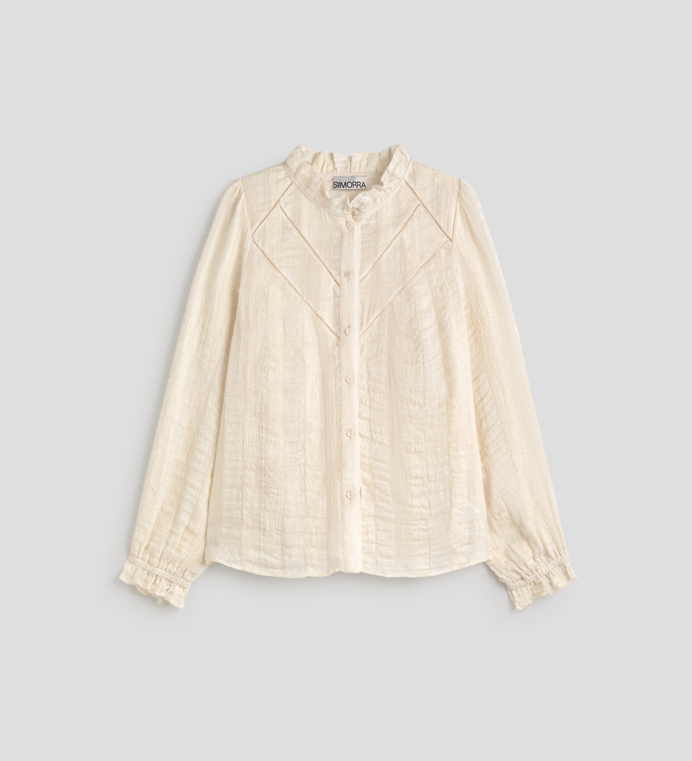 Romantic textured blouse