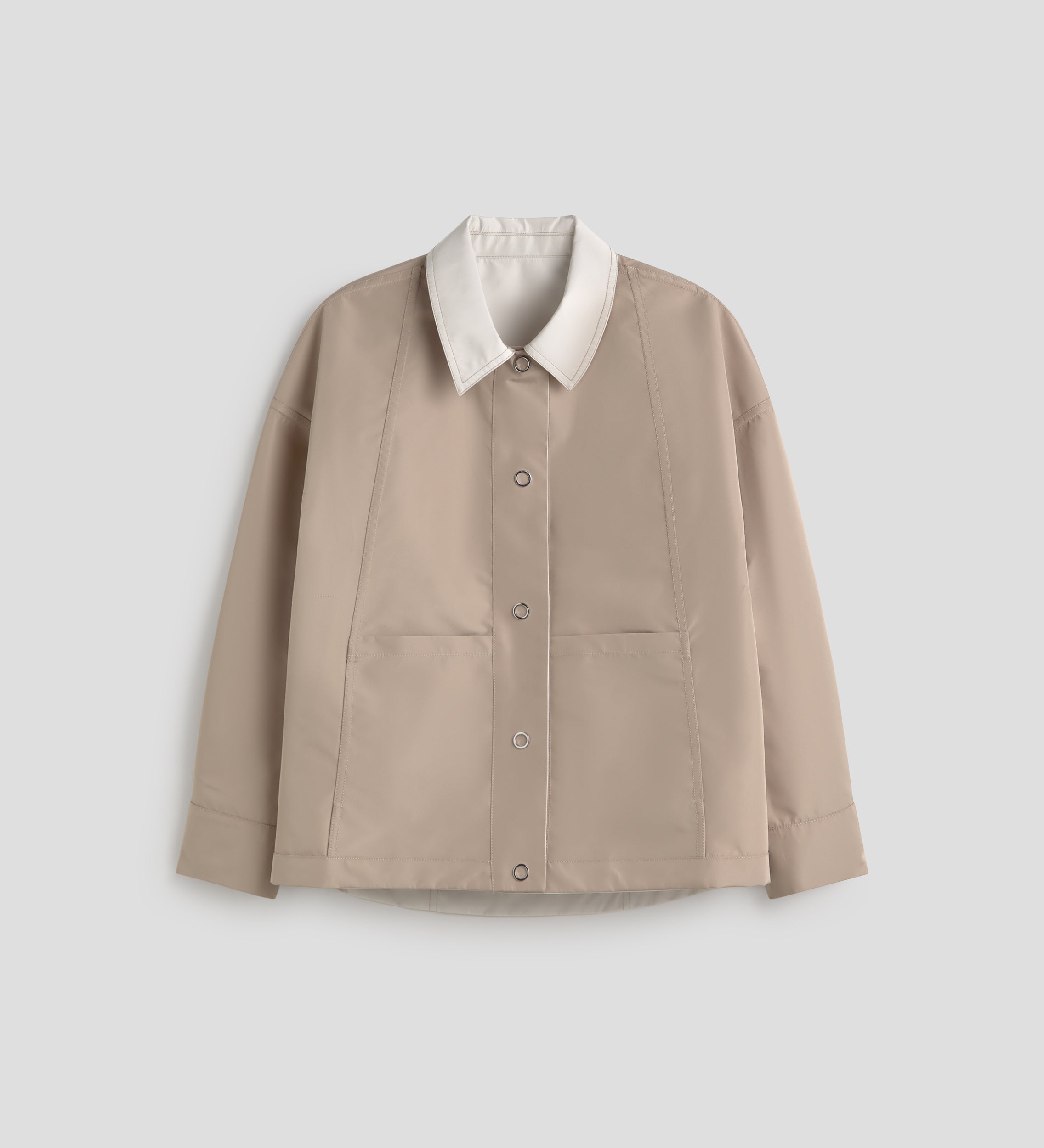 Parka corta reversible