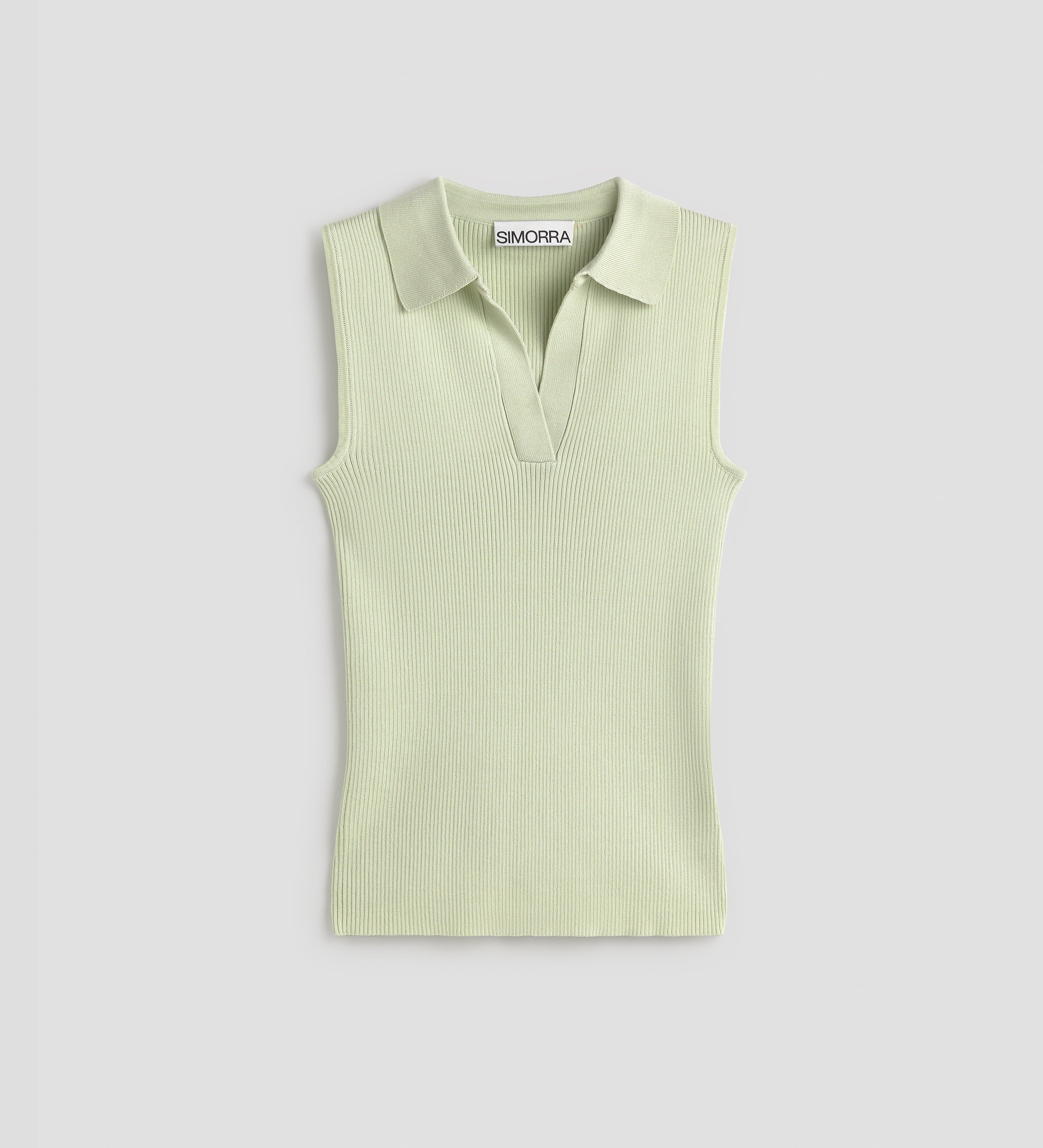 Top punto cuello polo