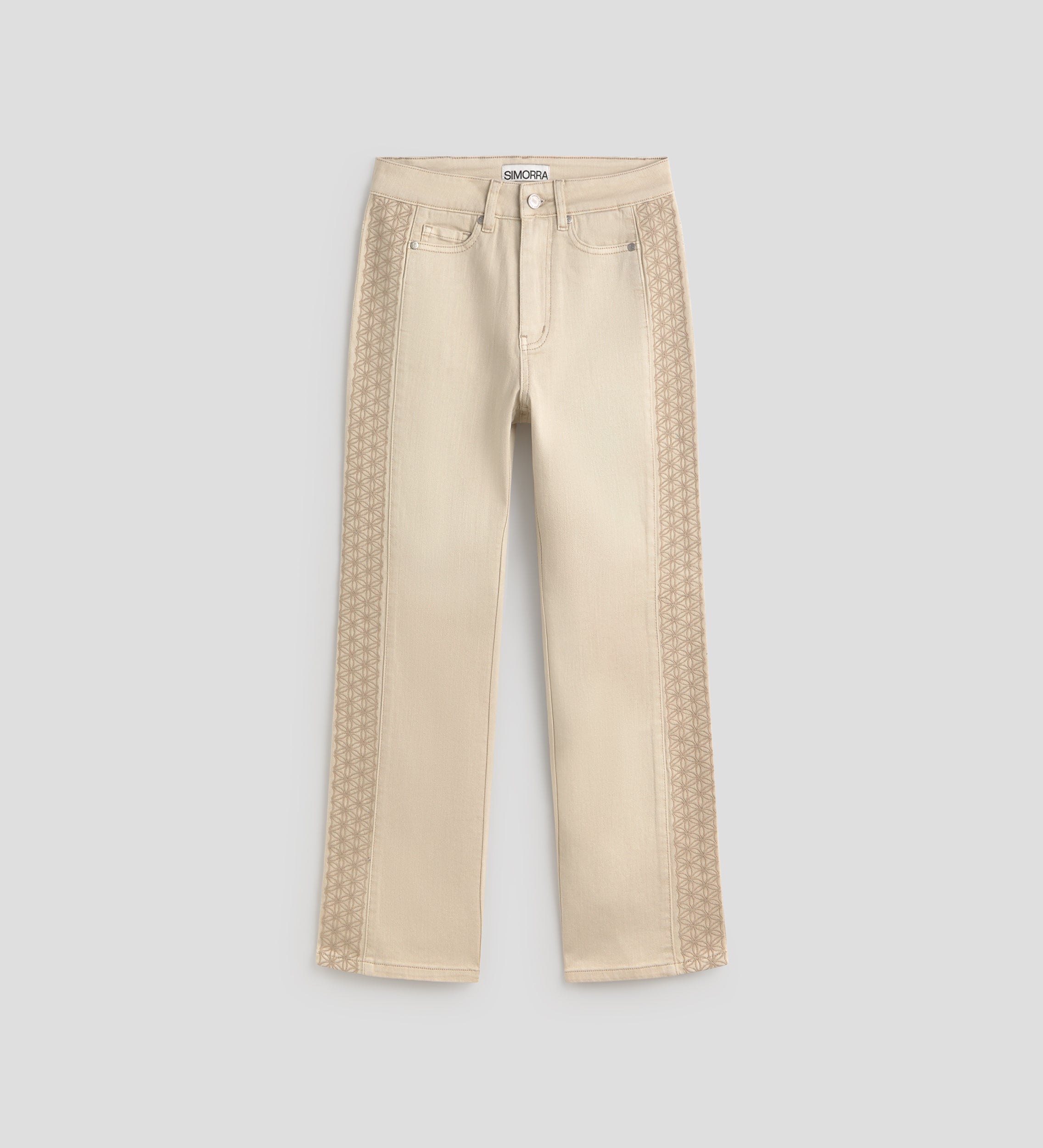 Pantalón vaquero bordado