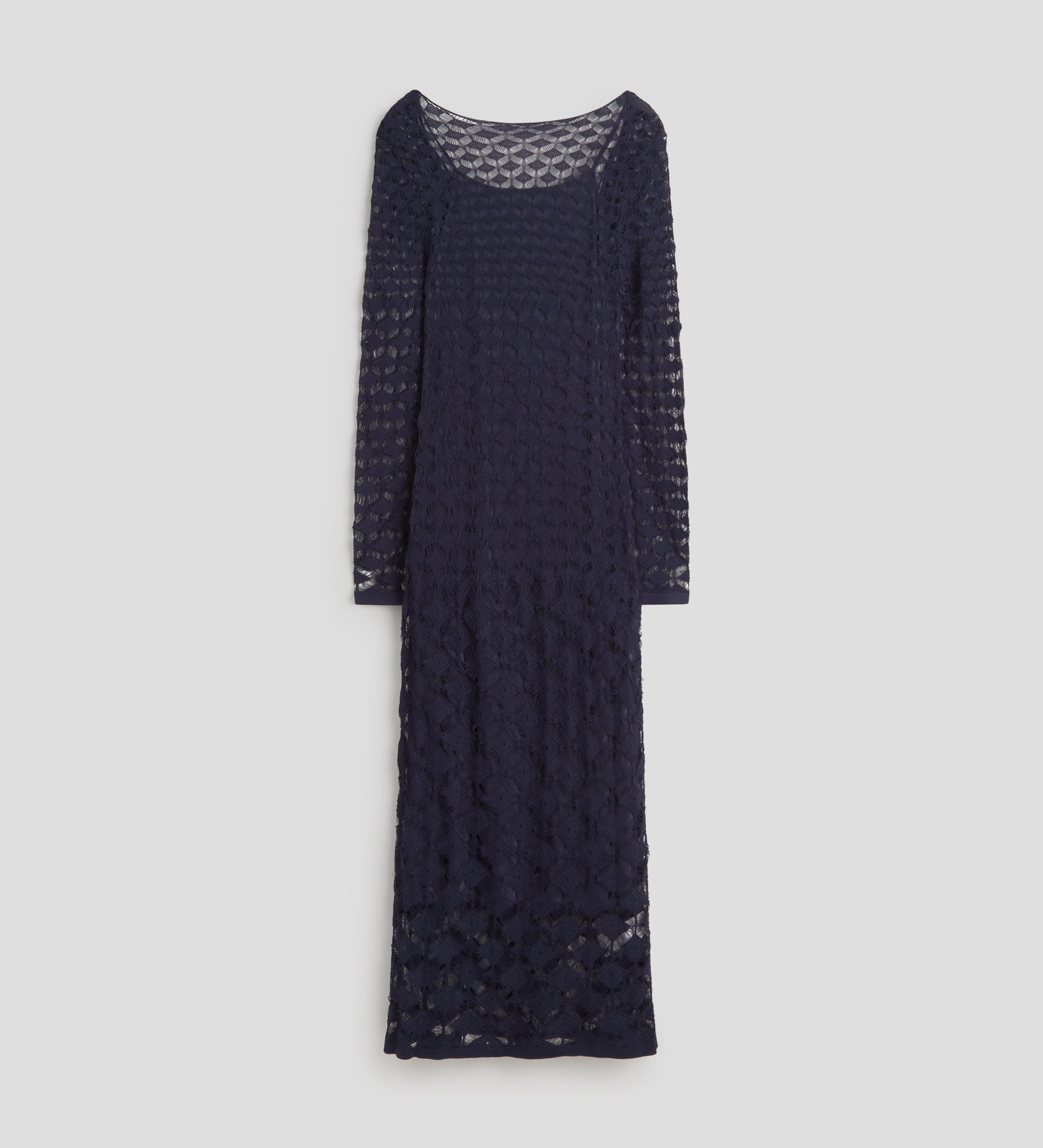 Robe longue ajourée