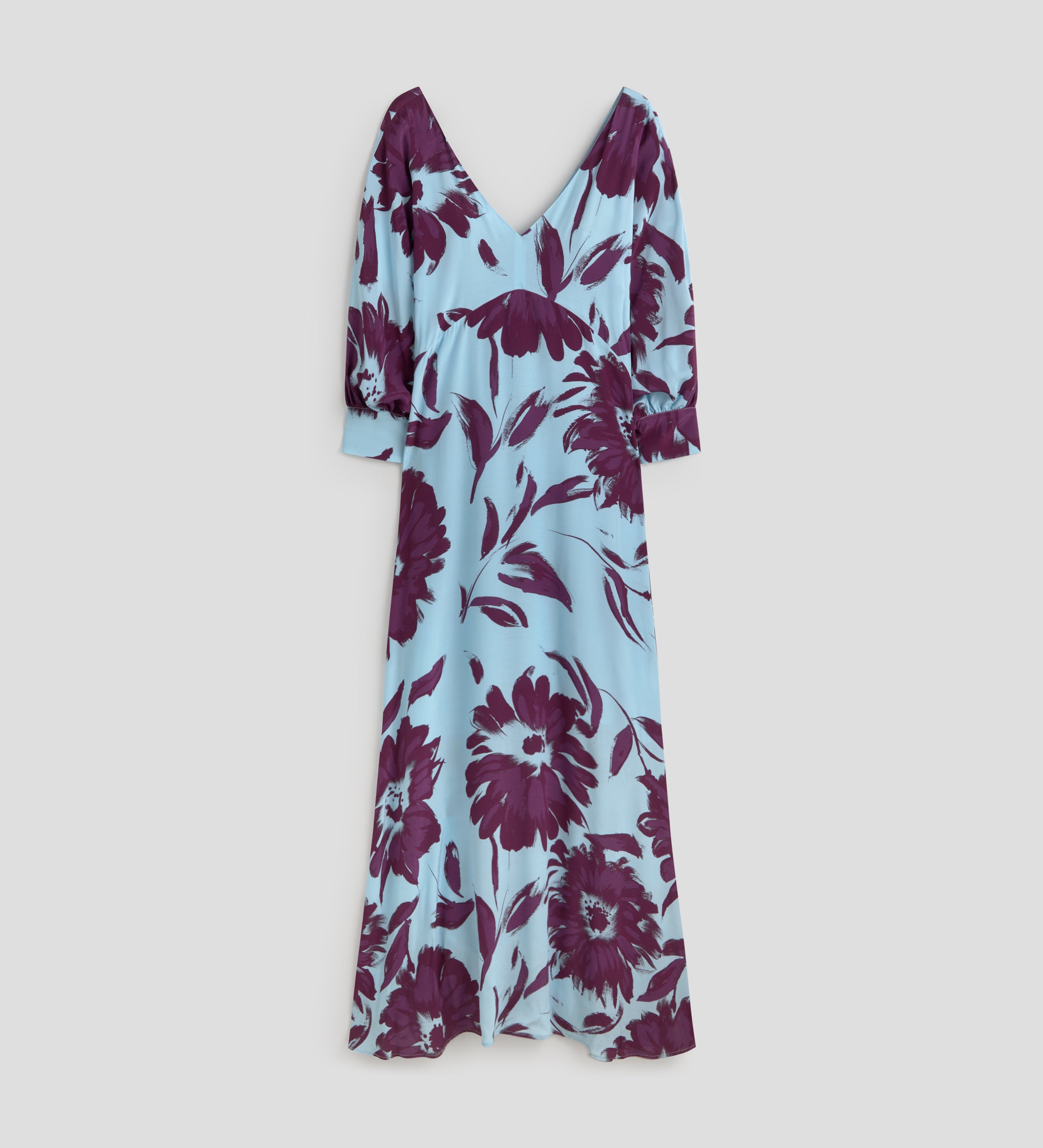 Vestido largo estampado