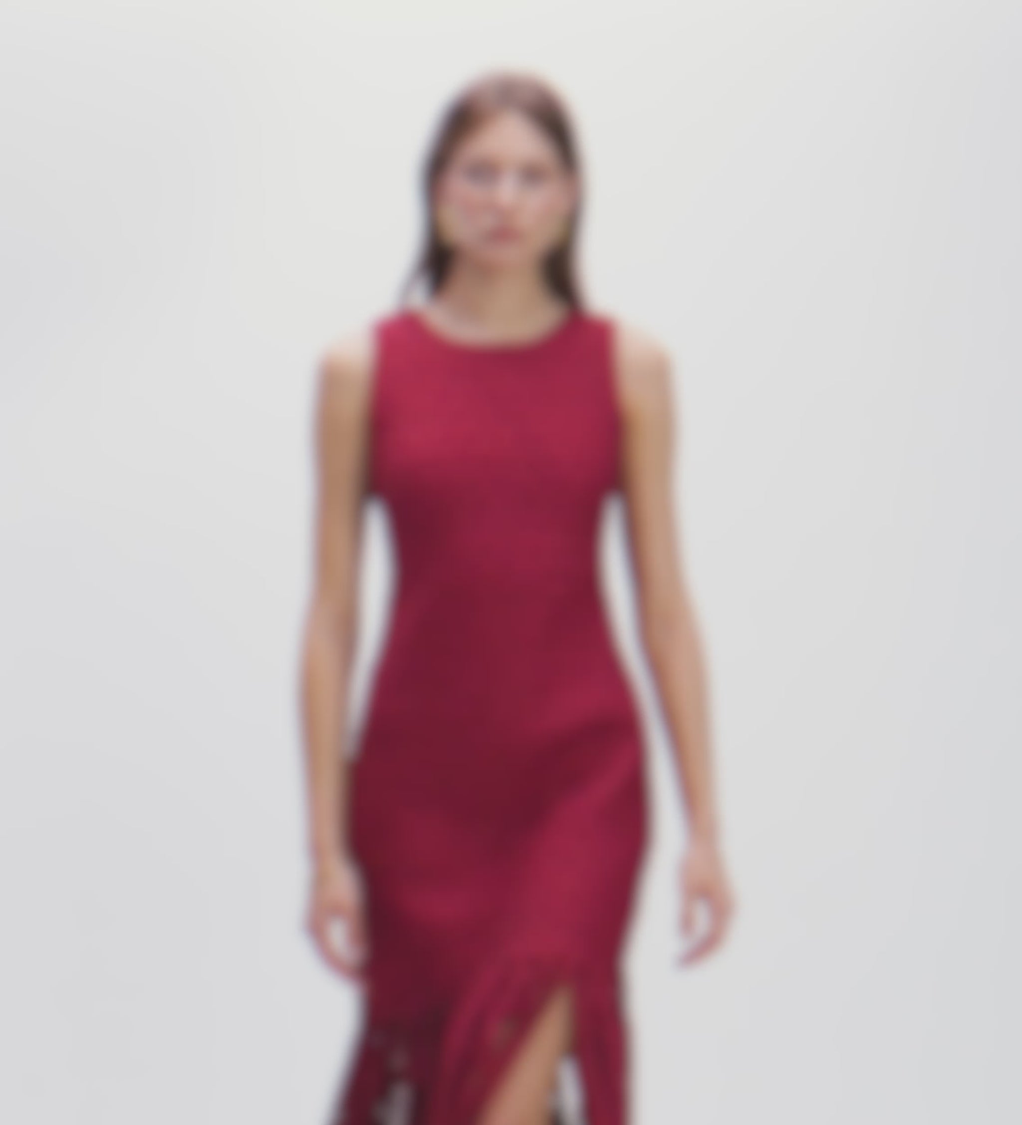 simorra green fringe dress Long fringed dress