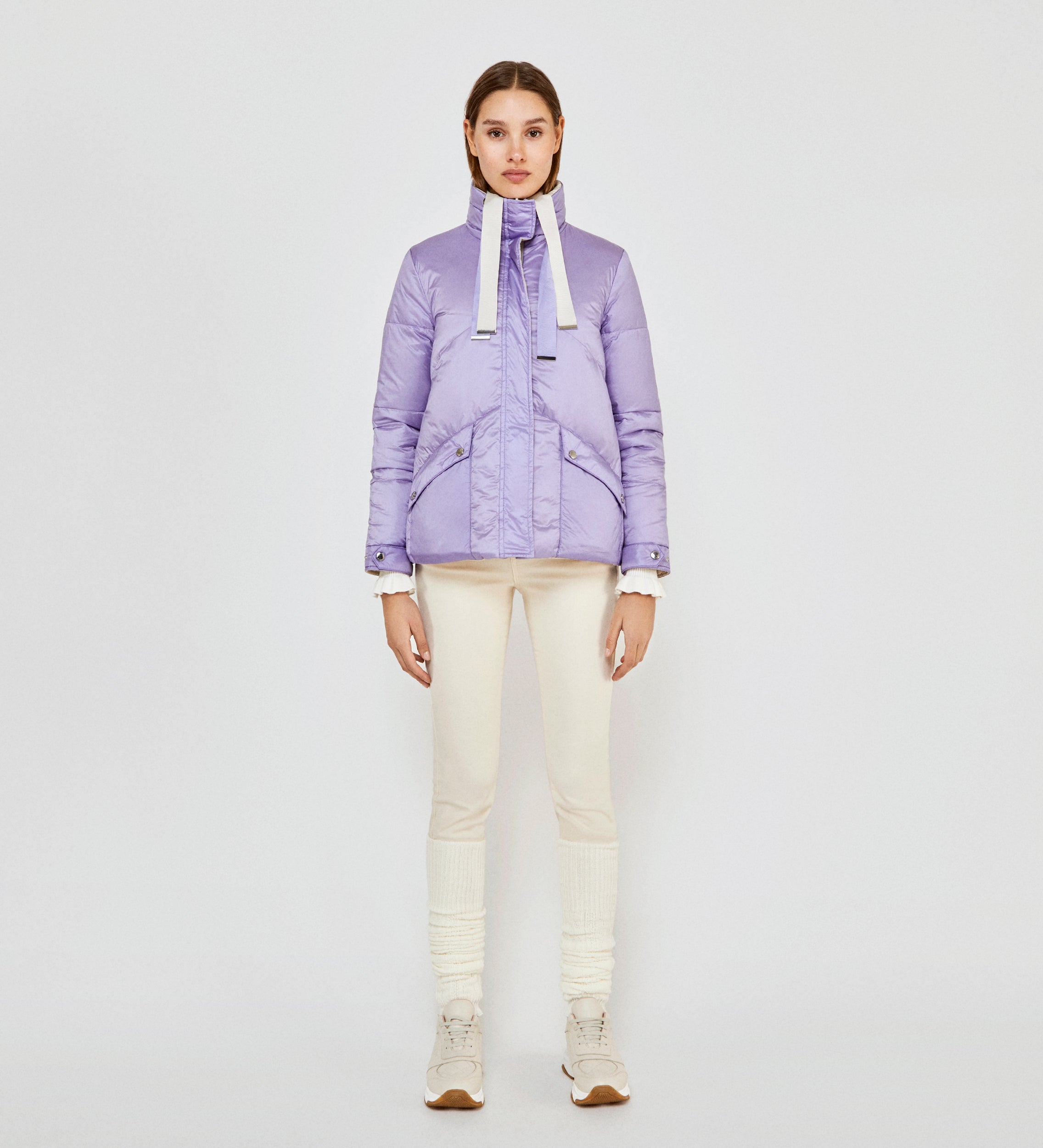 Parka corta reversible