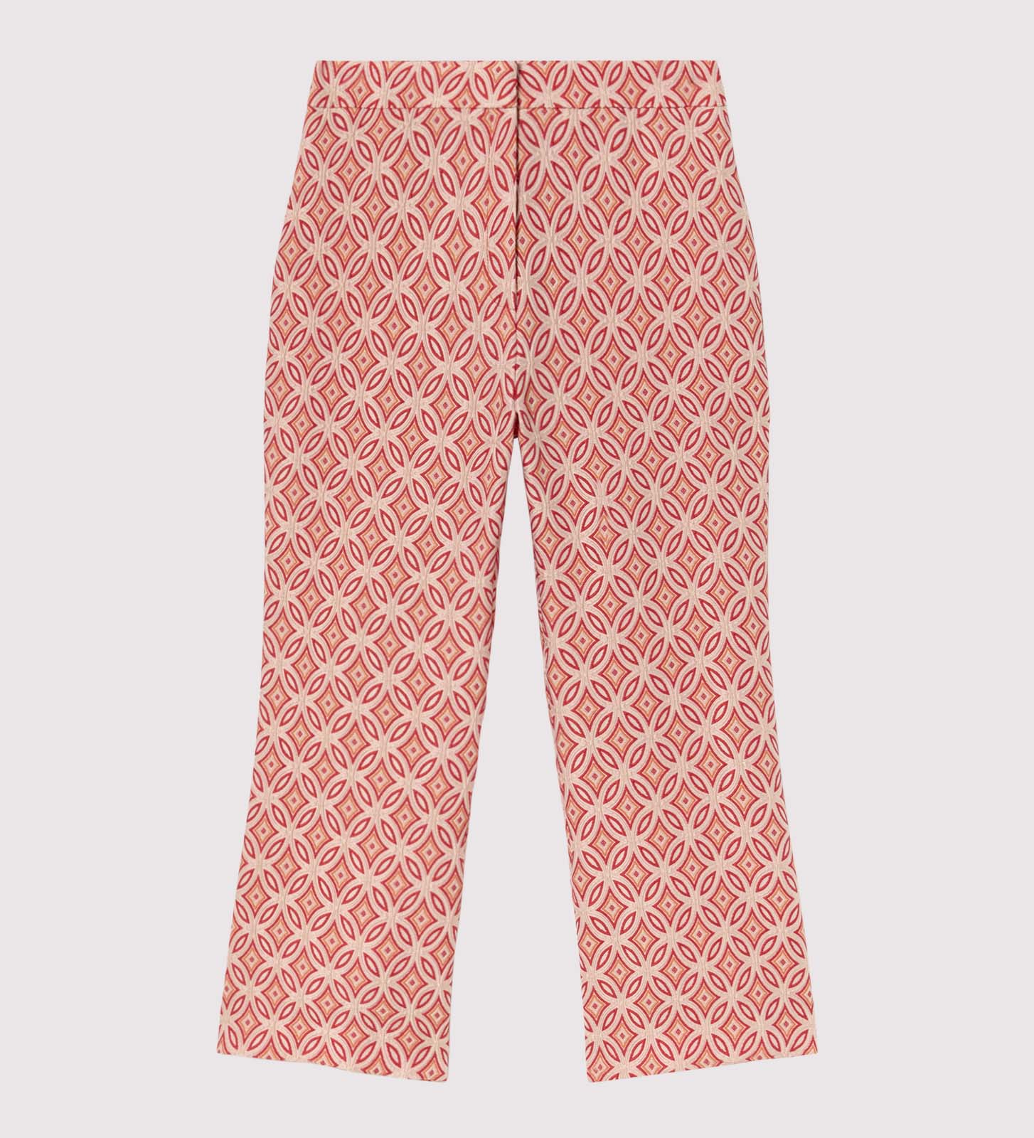 Flared cropped trousers