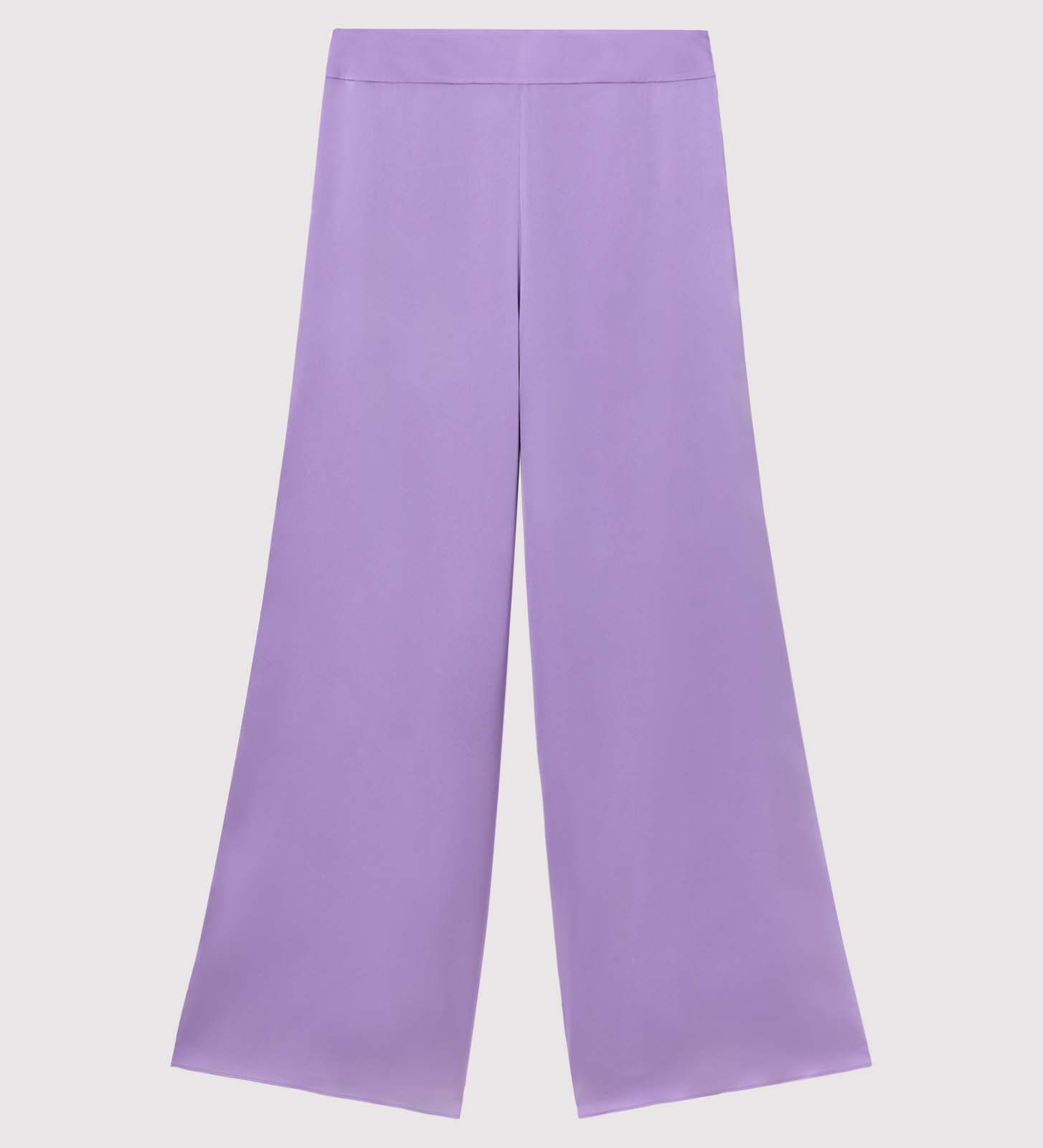 wide satin trousers