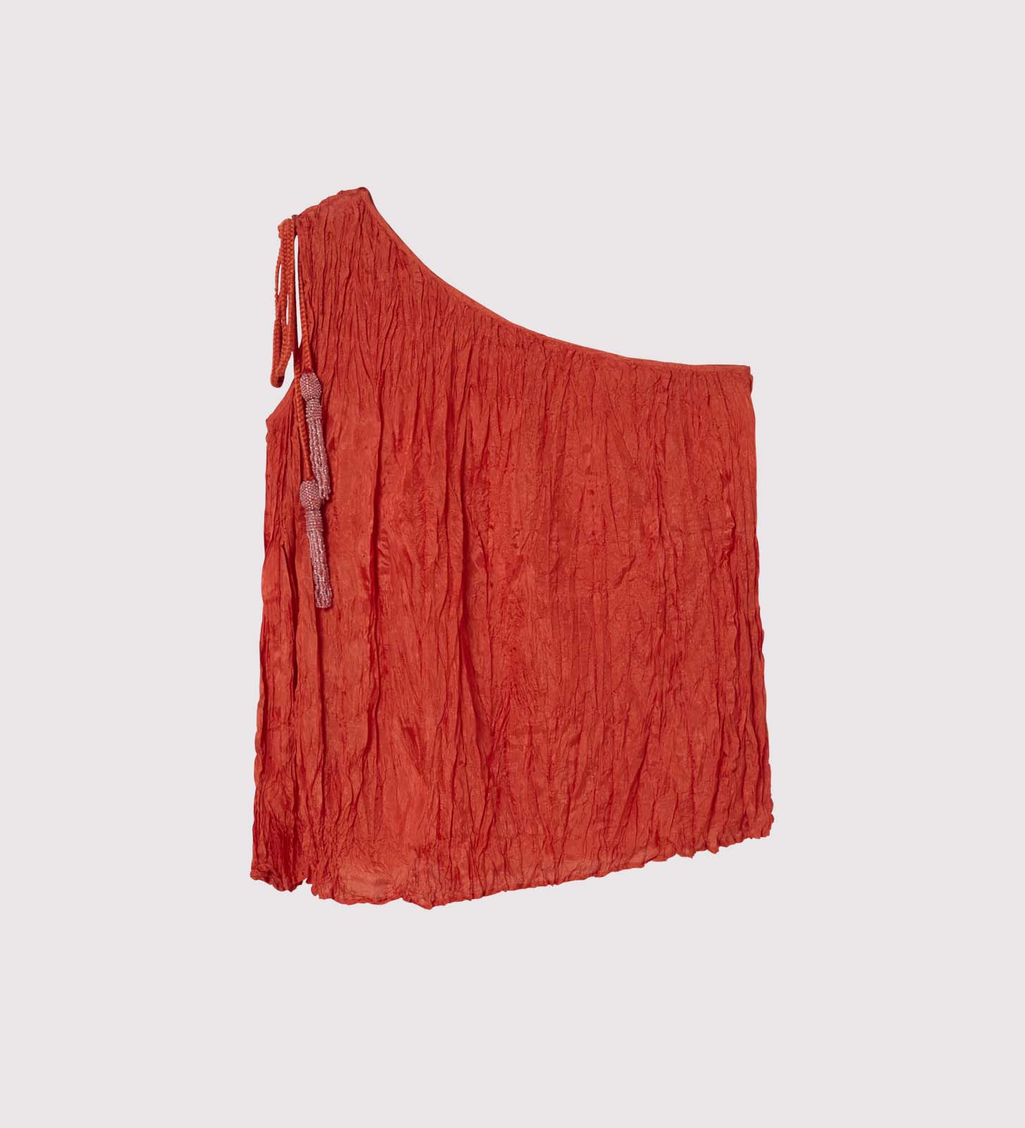 Top asymétrique plissé manuel