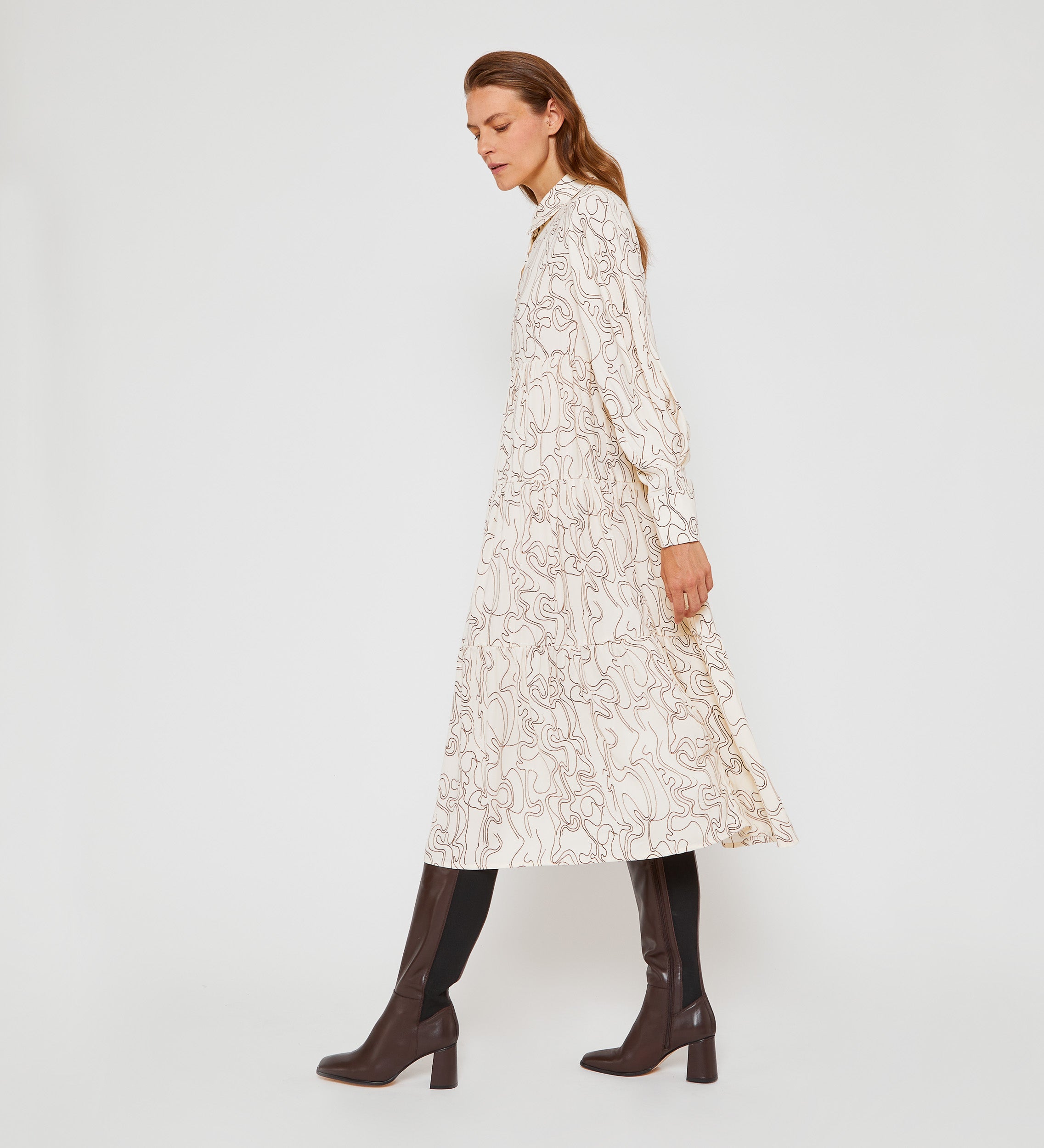 Long printed dress