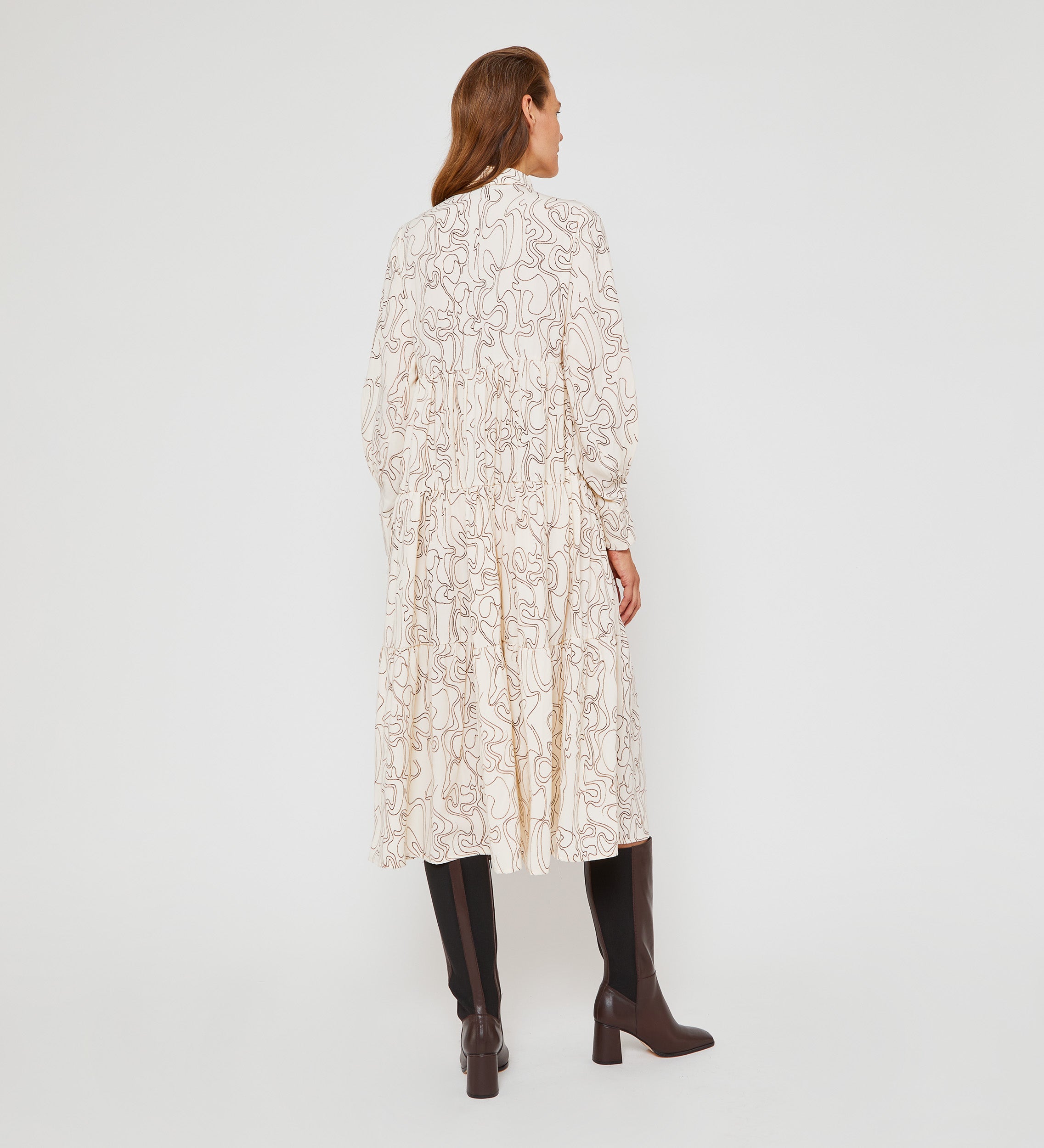 Long printed dress