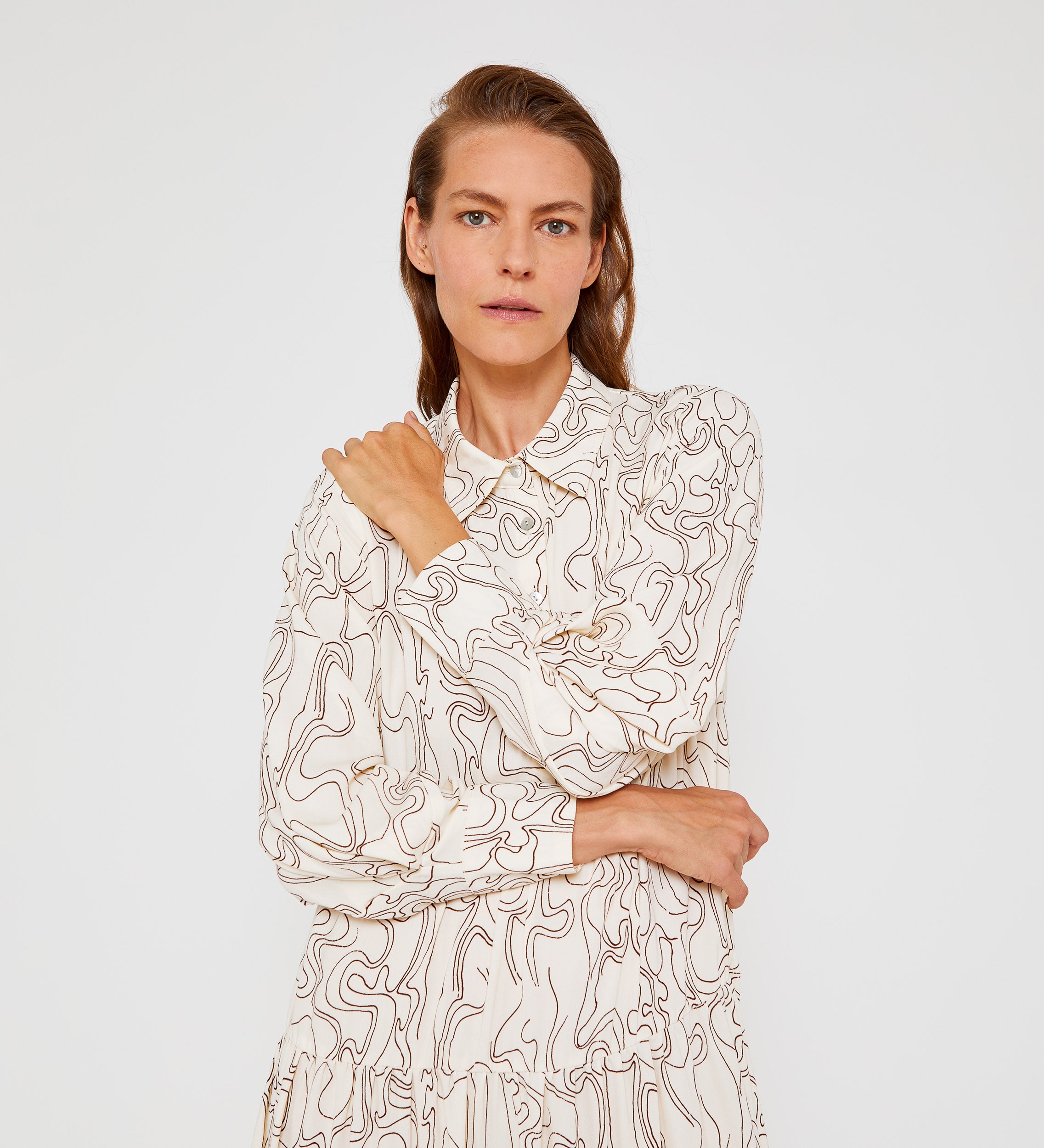 Long printed dress