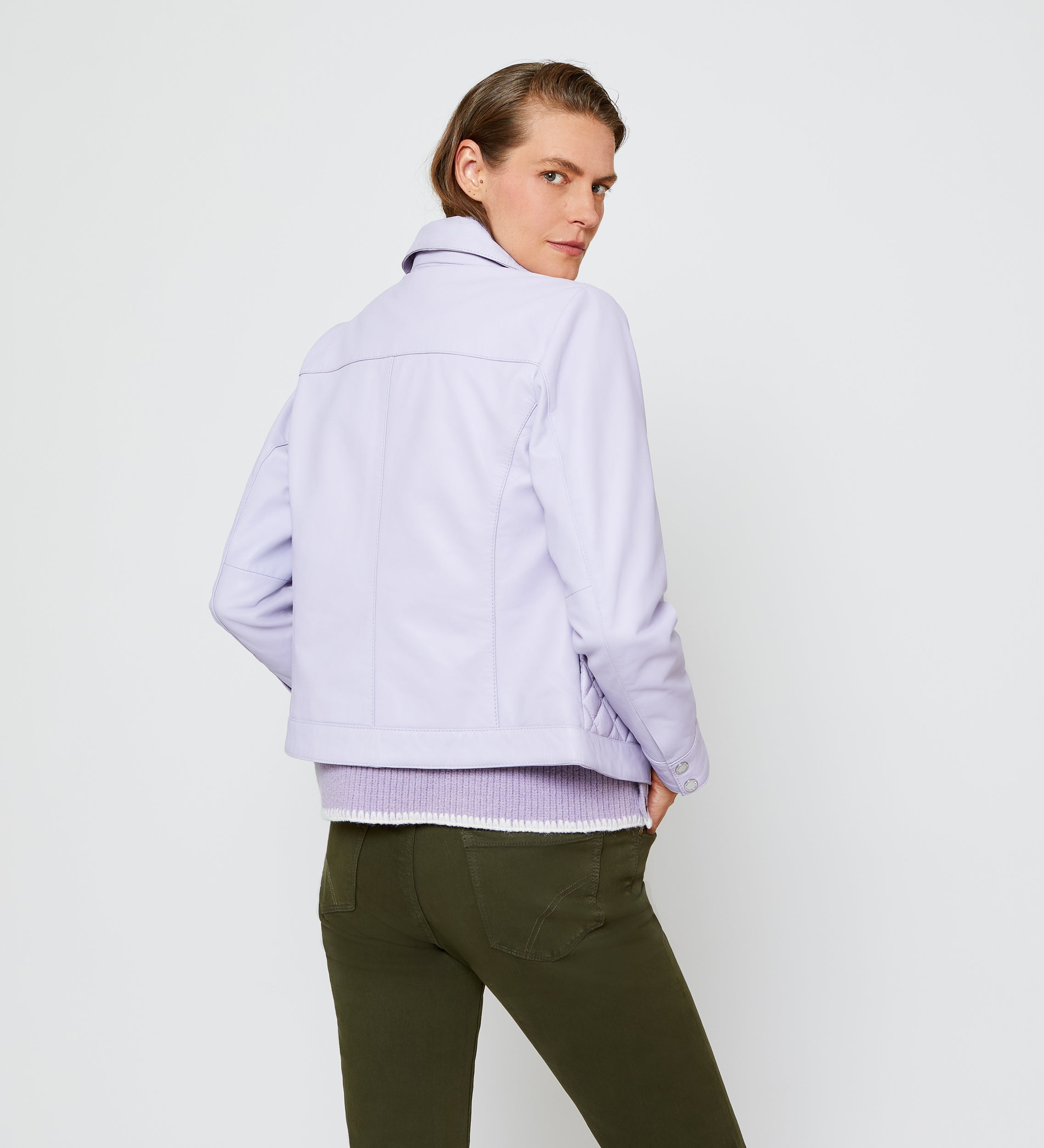Chaqueta corta piel