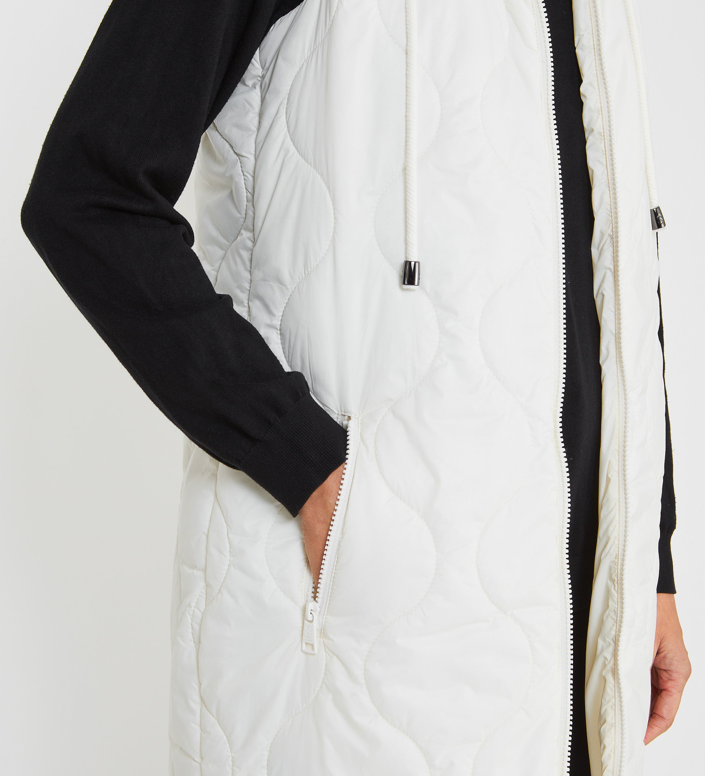 Quilted hooded vest