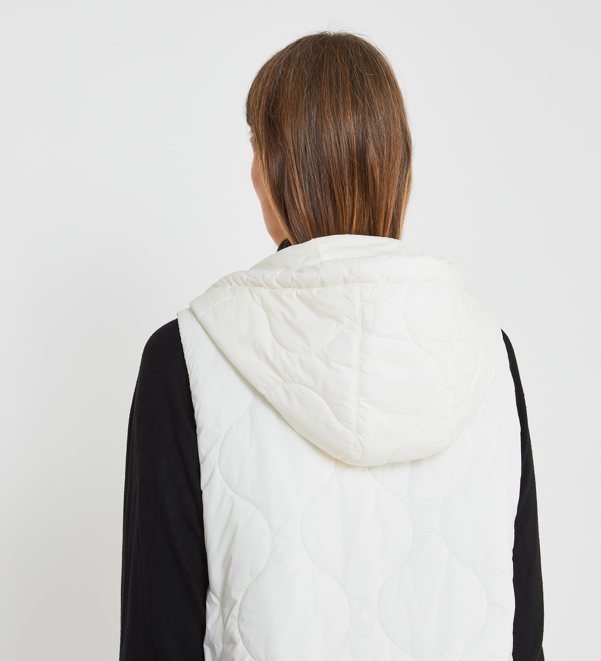Quilted hooded vest