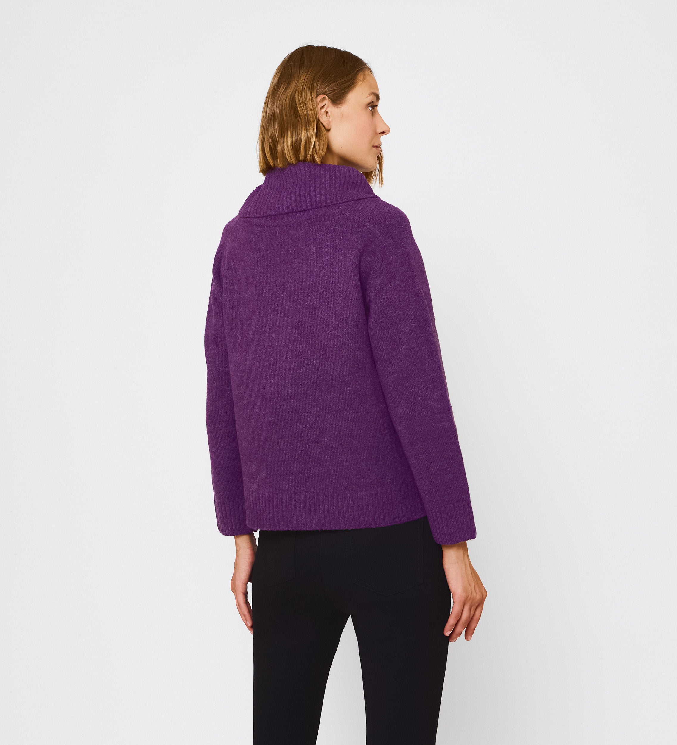 high neck sweater