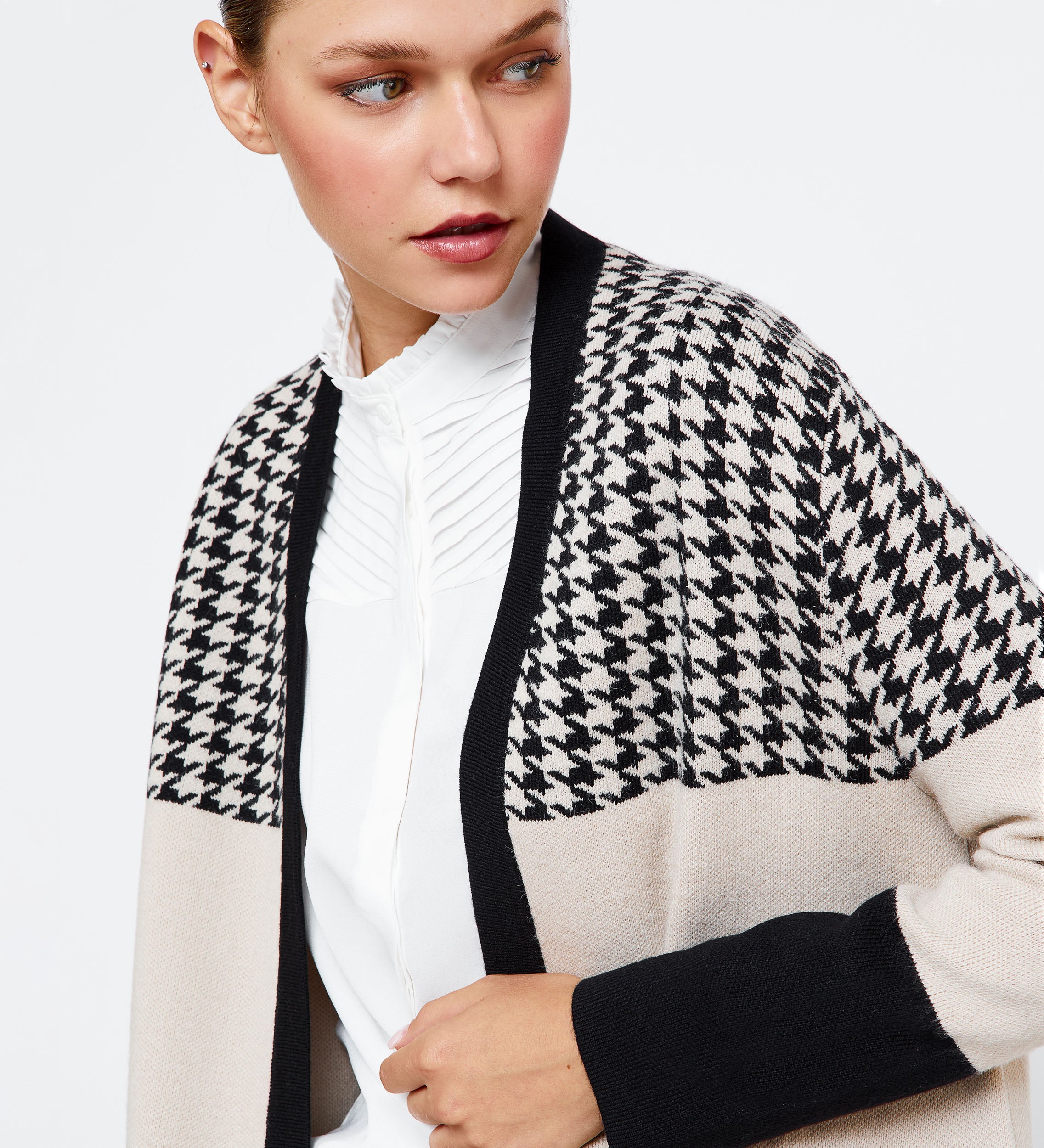 Gilet jacquard bicolore