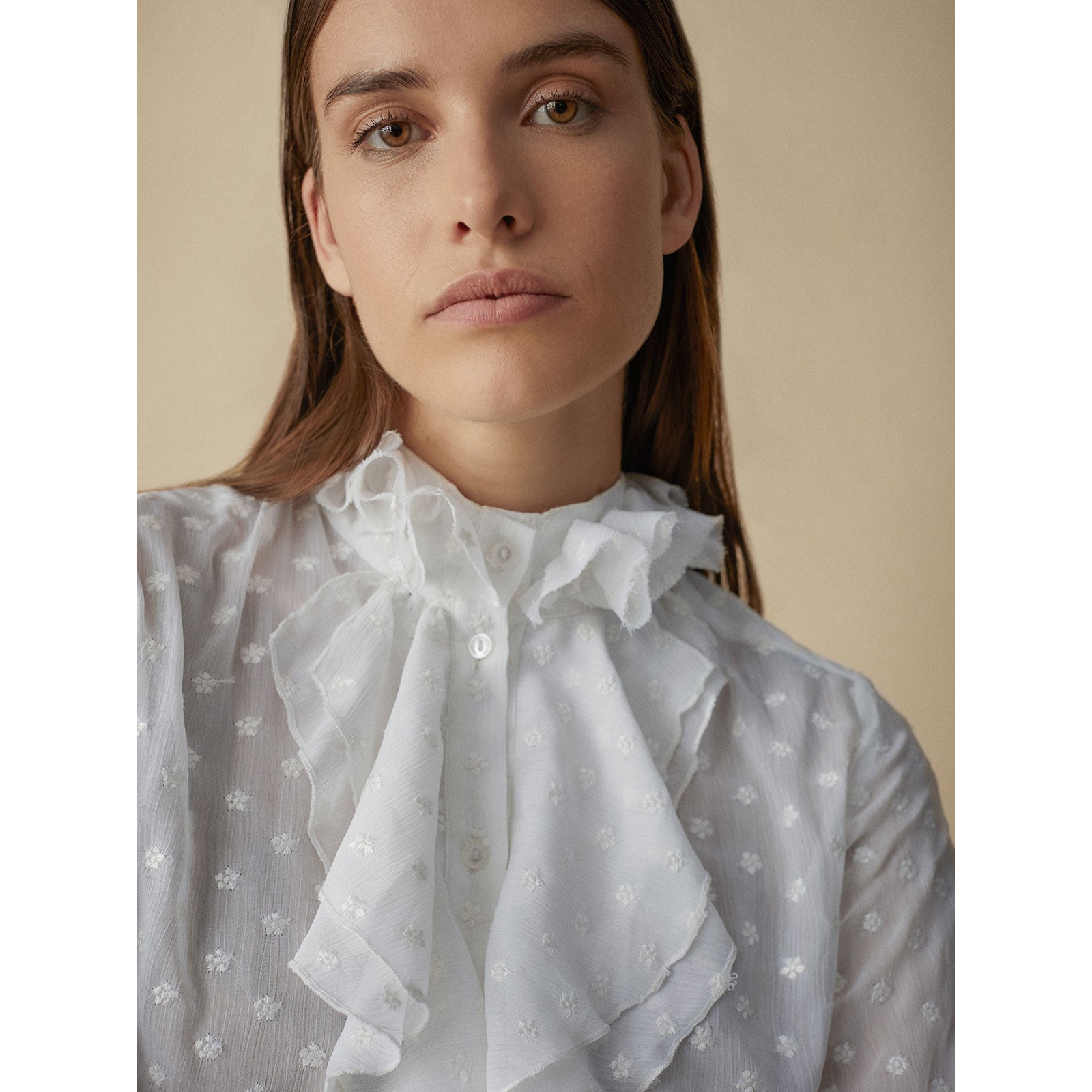 Blusa romántica gasa