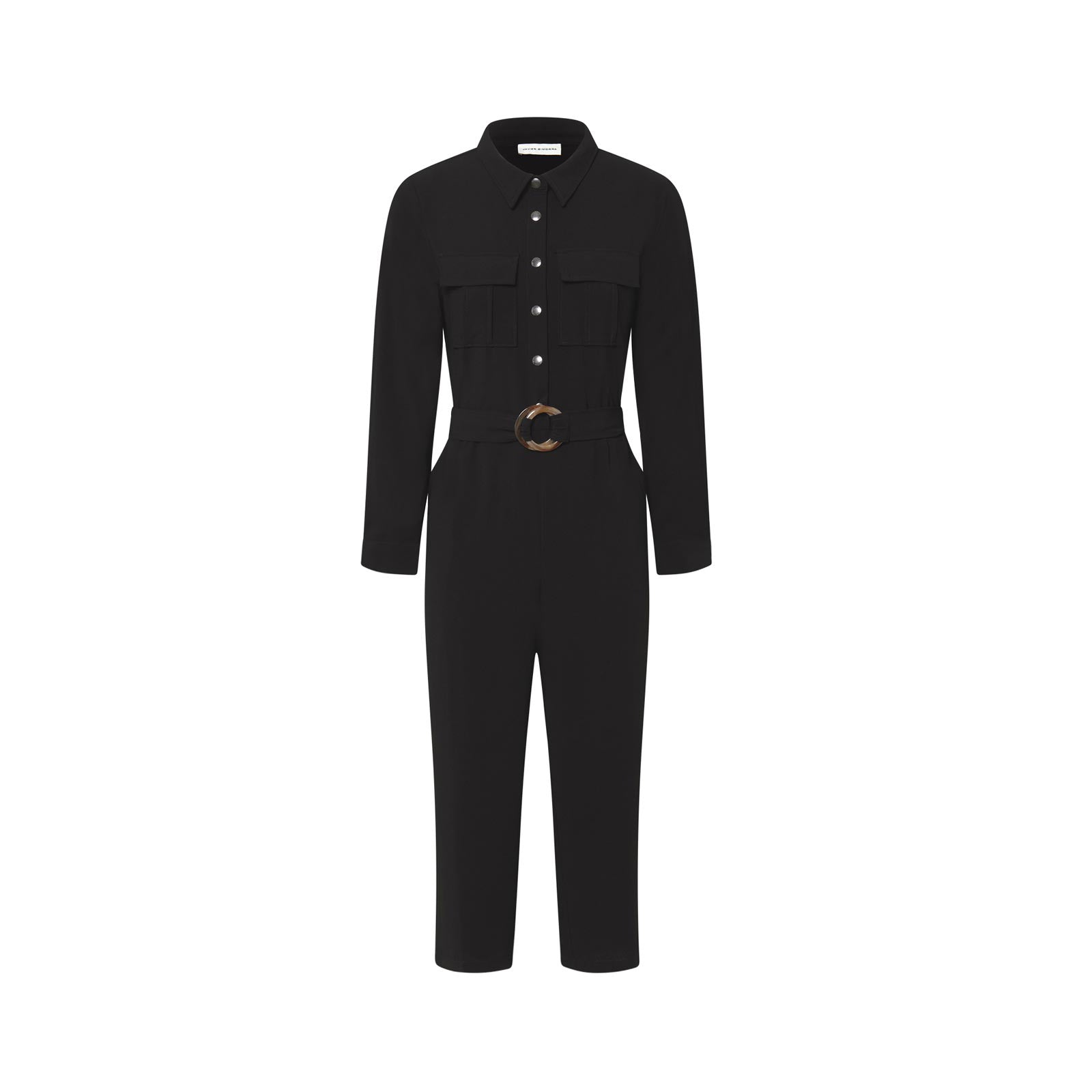 Shirt collar jumpsuit