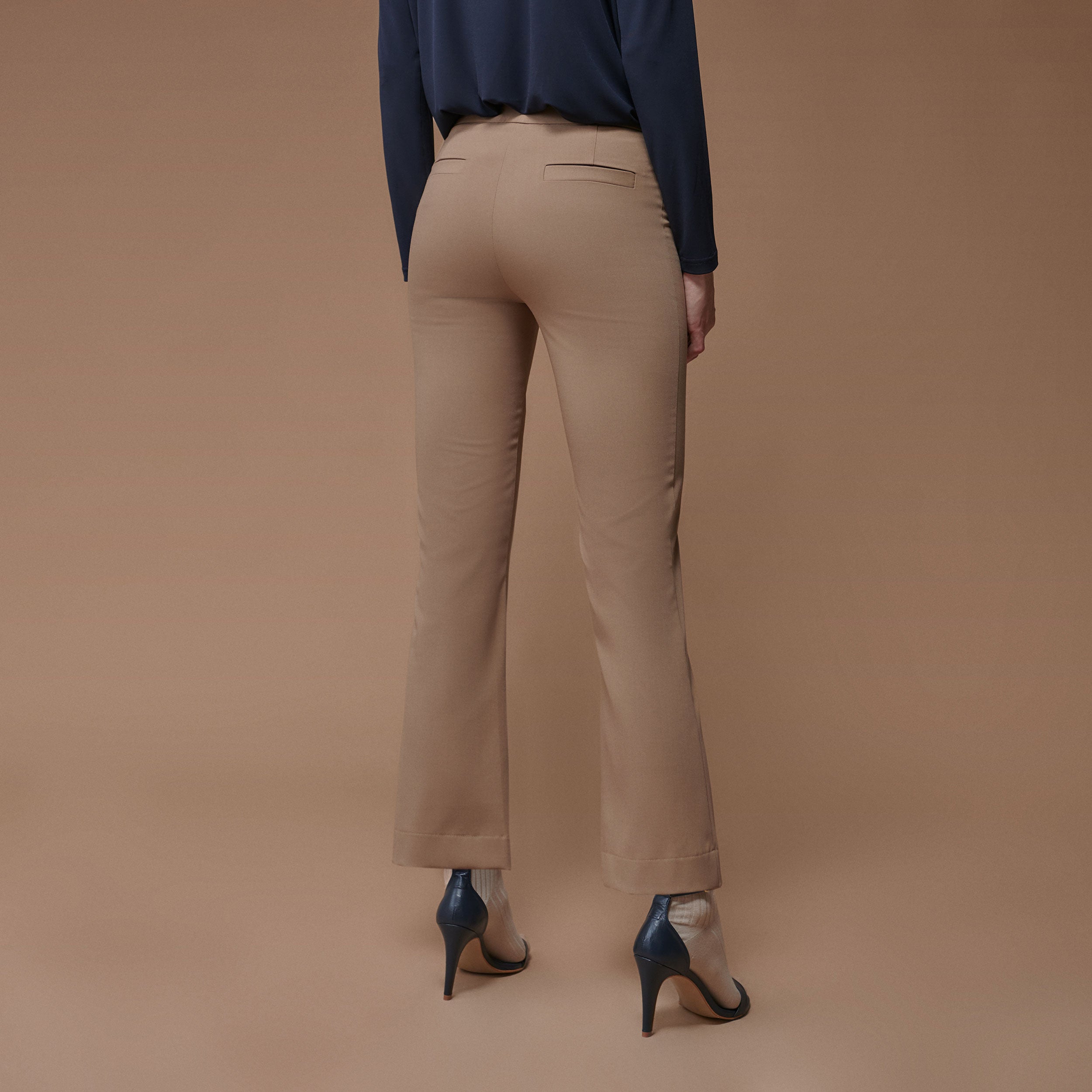 Flared crop pants