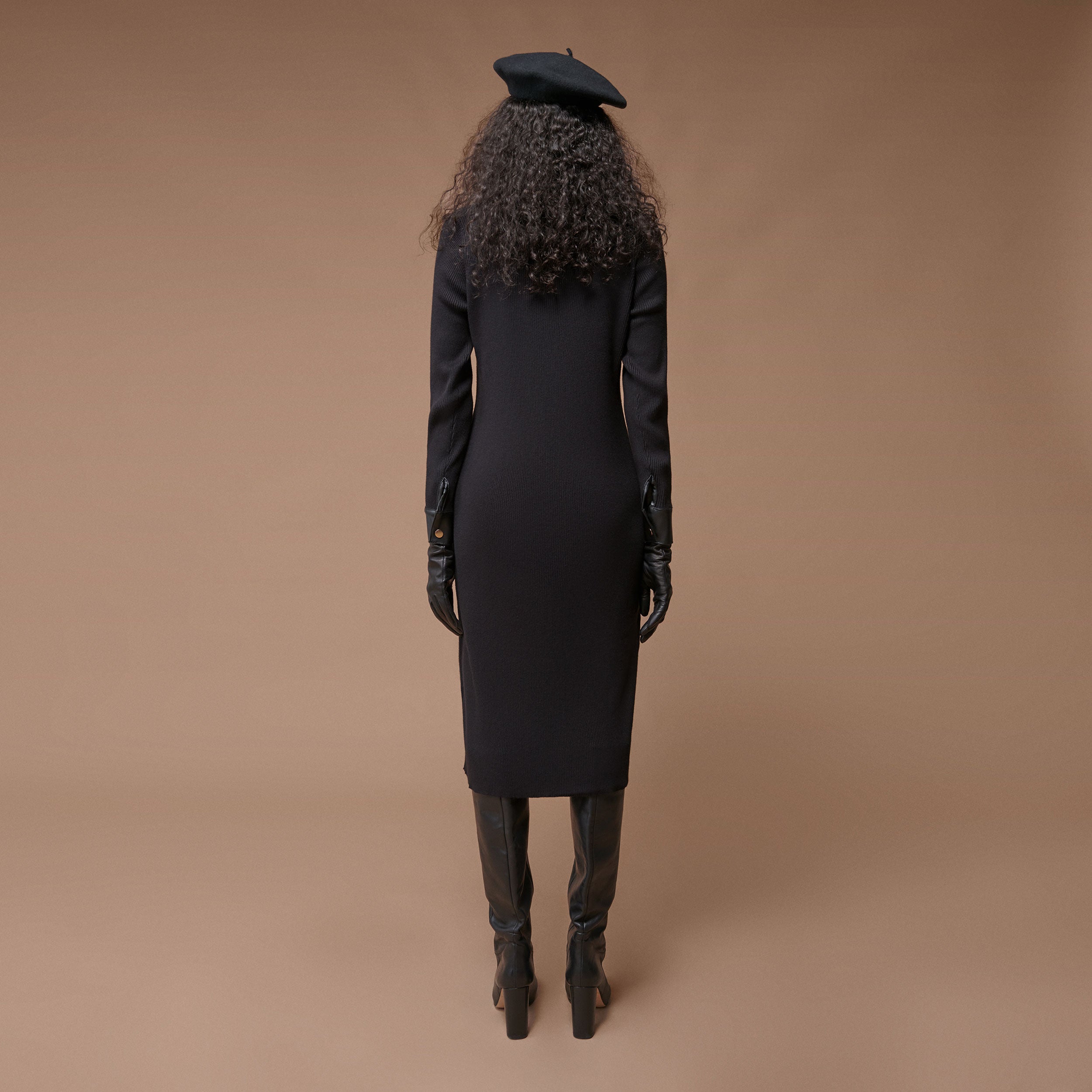 Ribbed knit dress