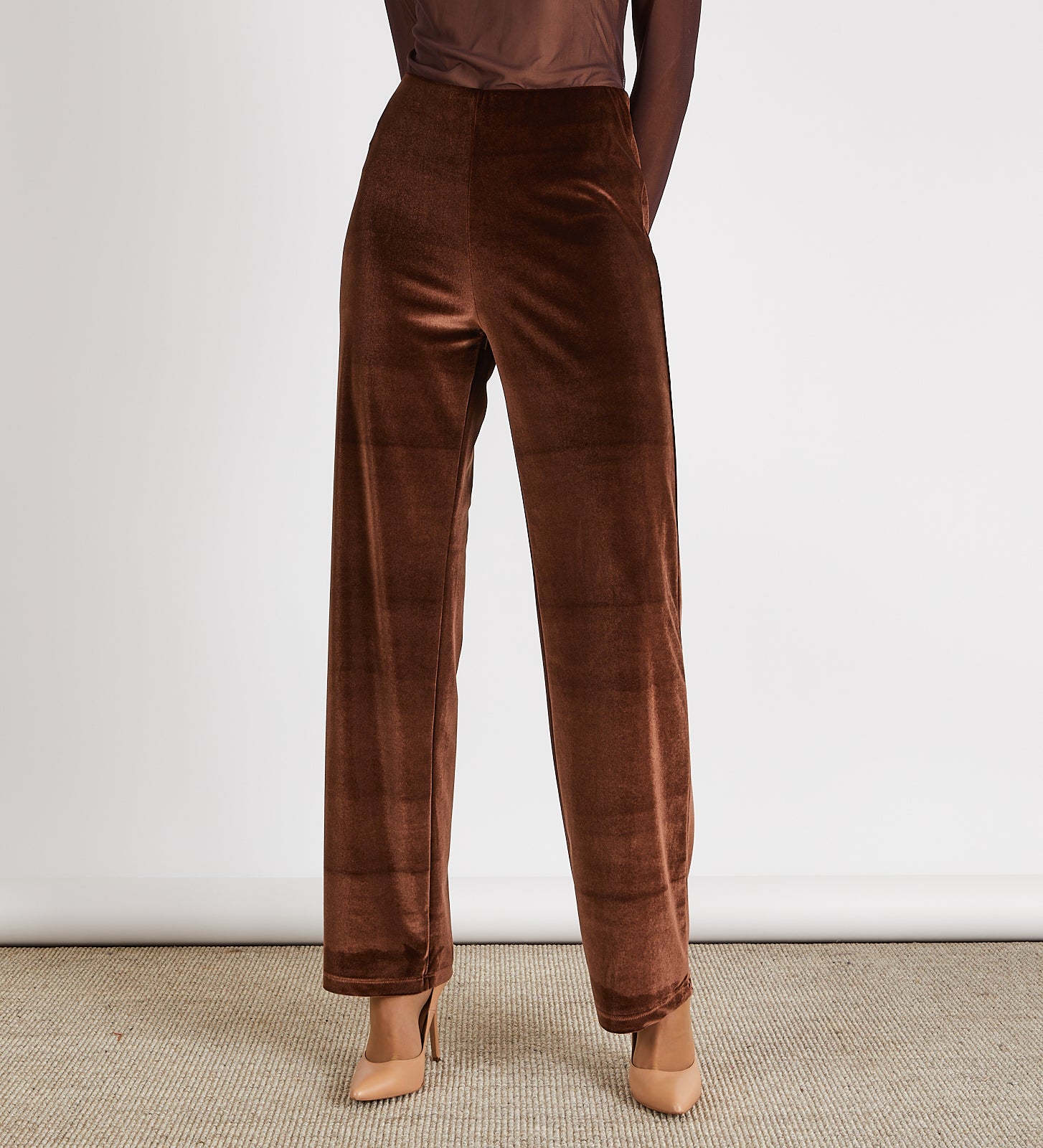 Pantalón ancho terciopelo