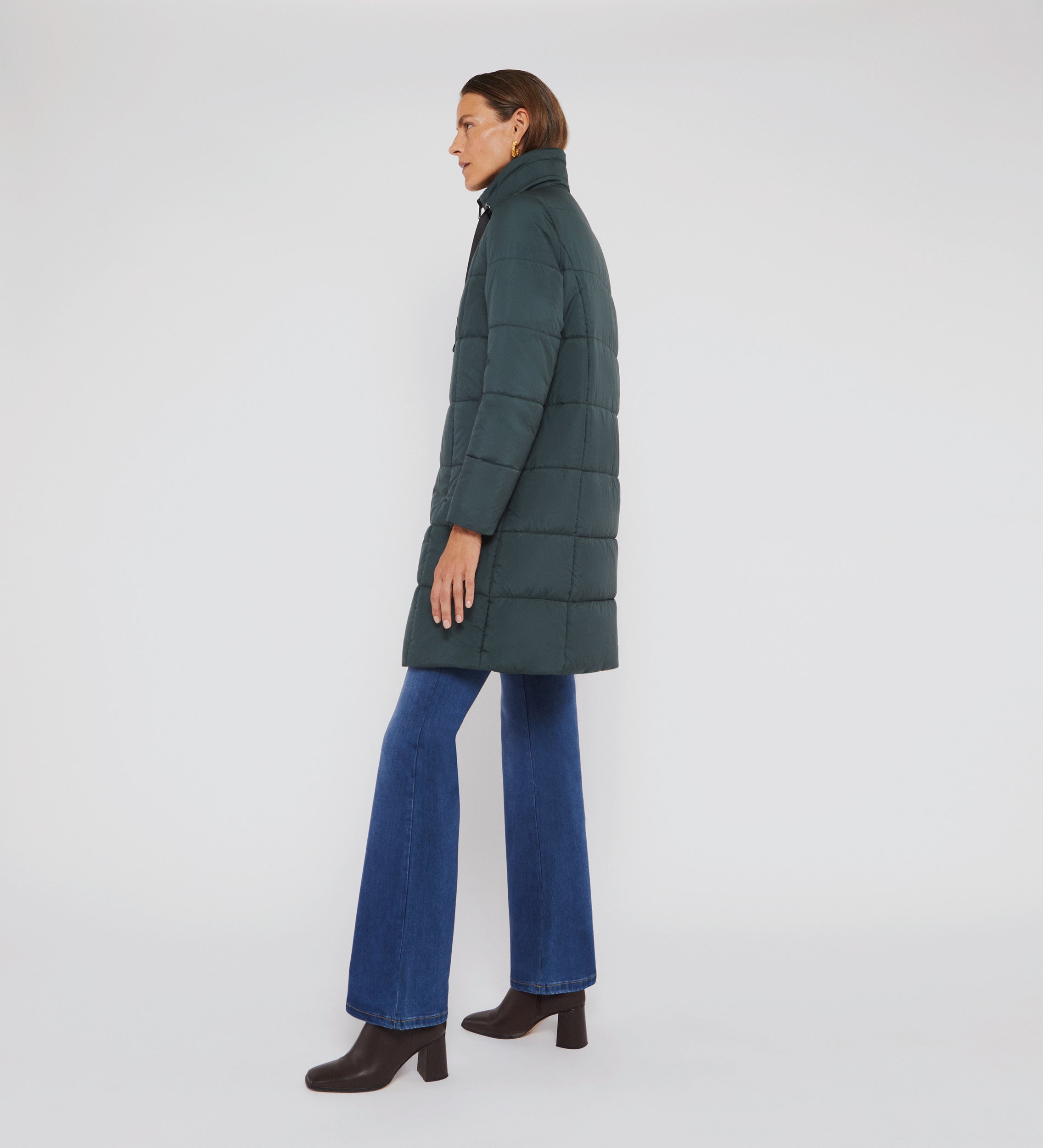 Parka larga cuello