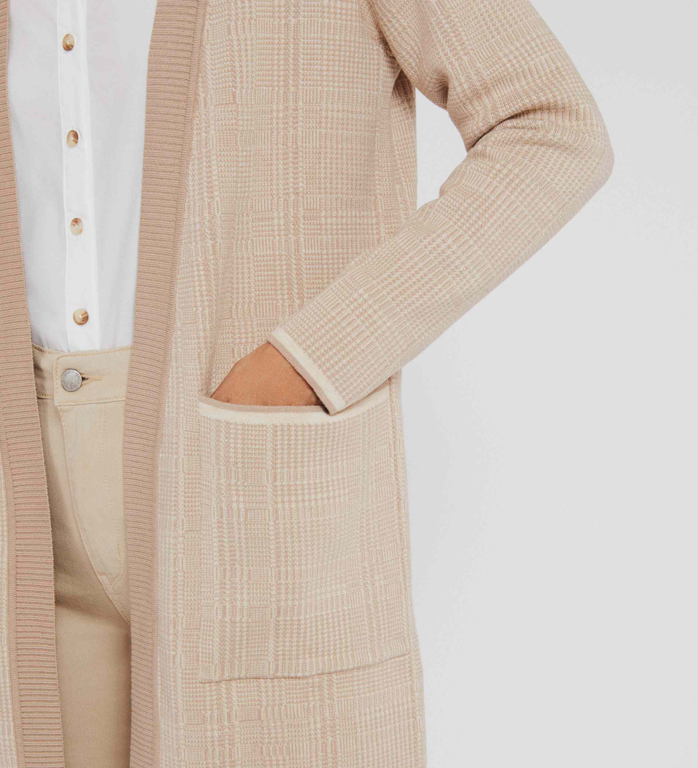 Cardigan en maille jacquard