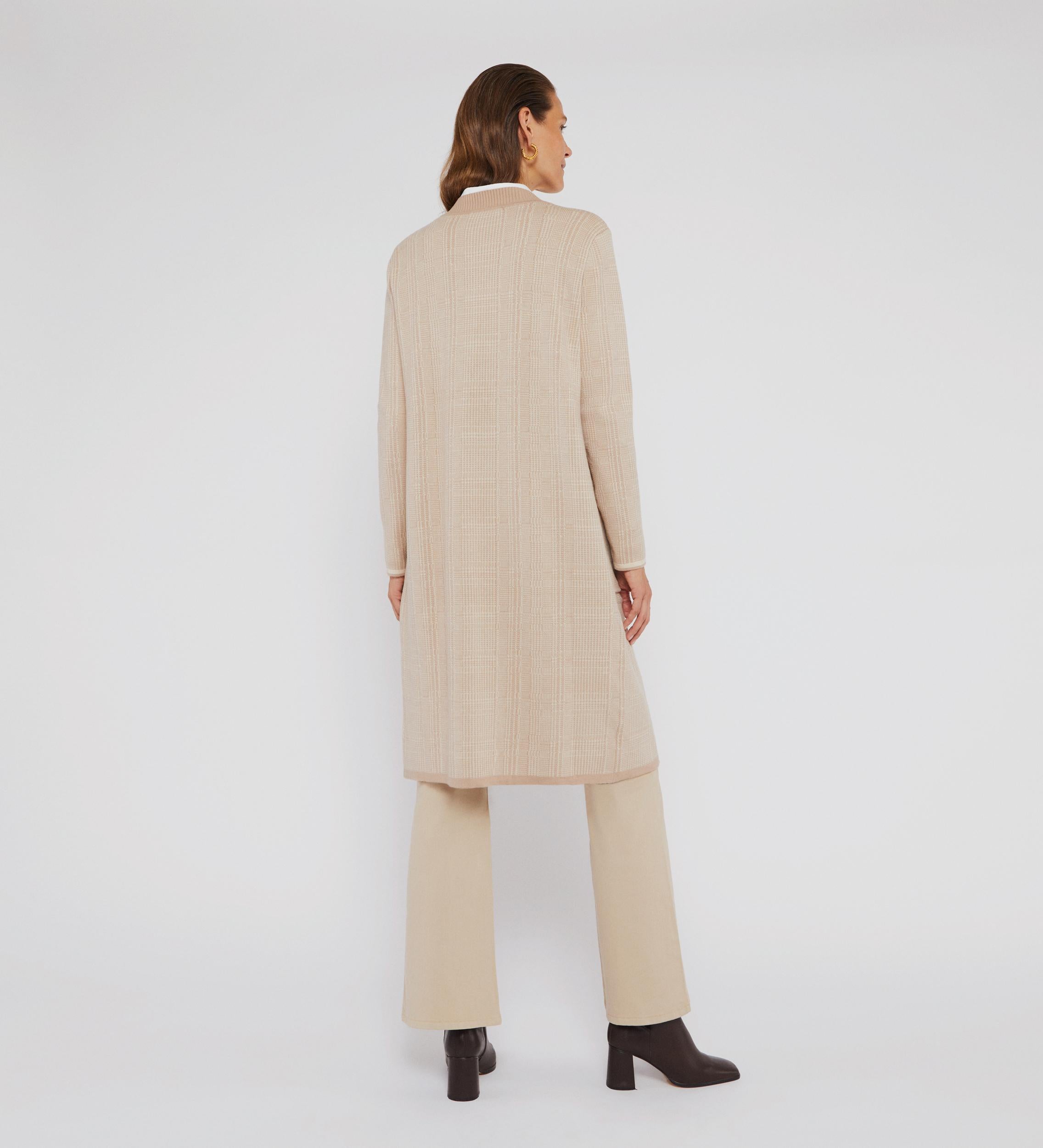 Cardigan en maille jacquard