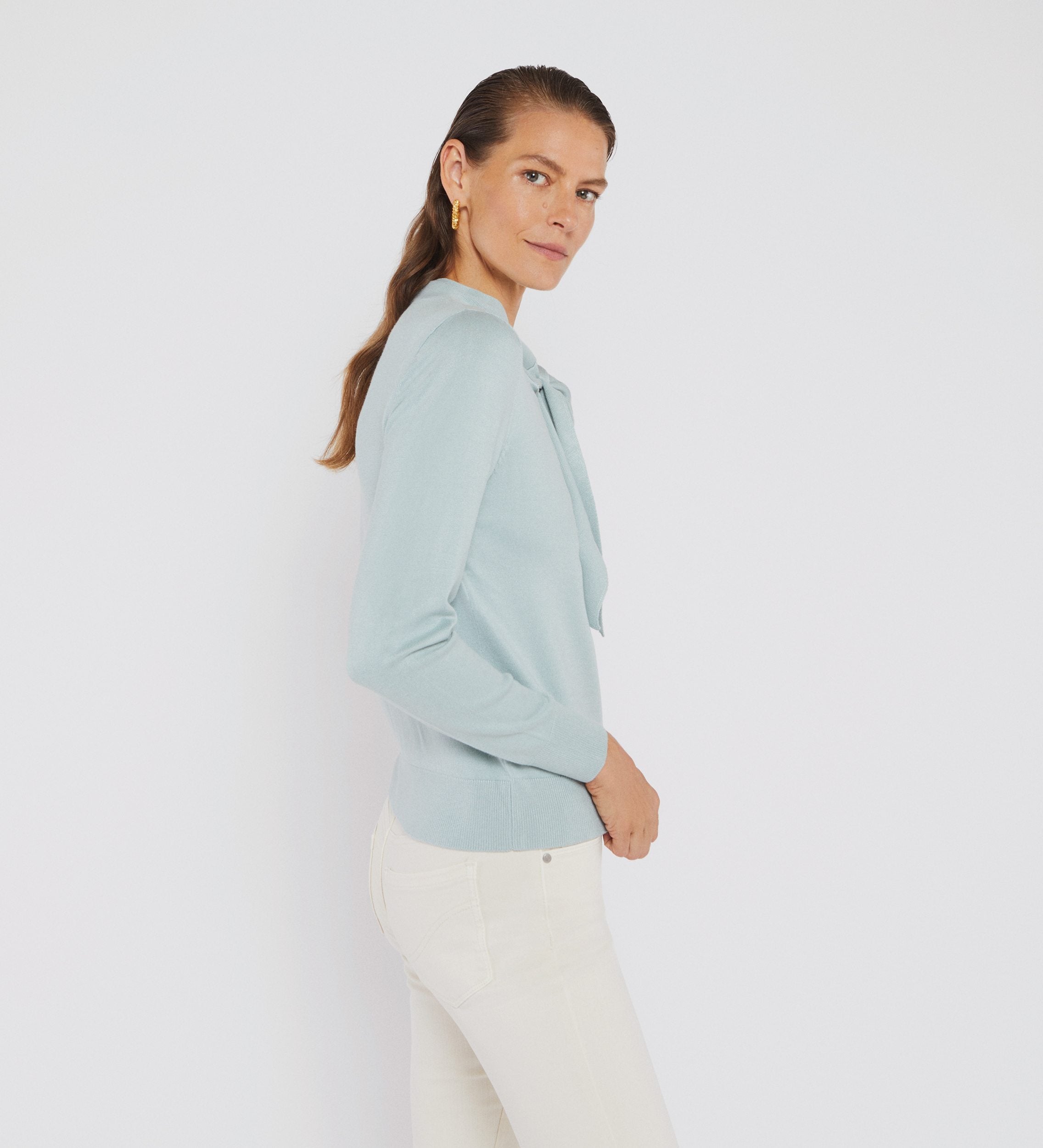 Neck tie sweater