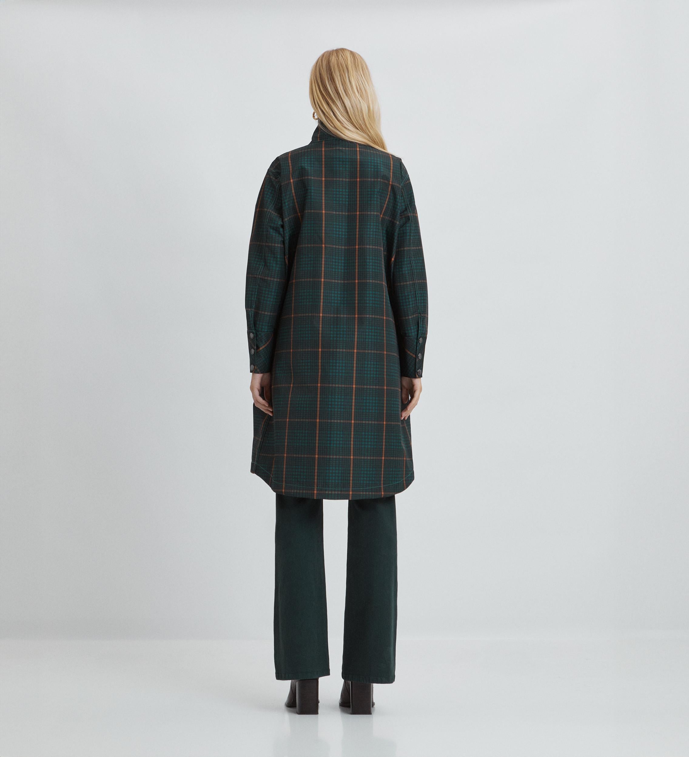 Checkered reversible parka