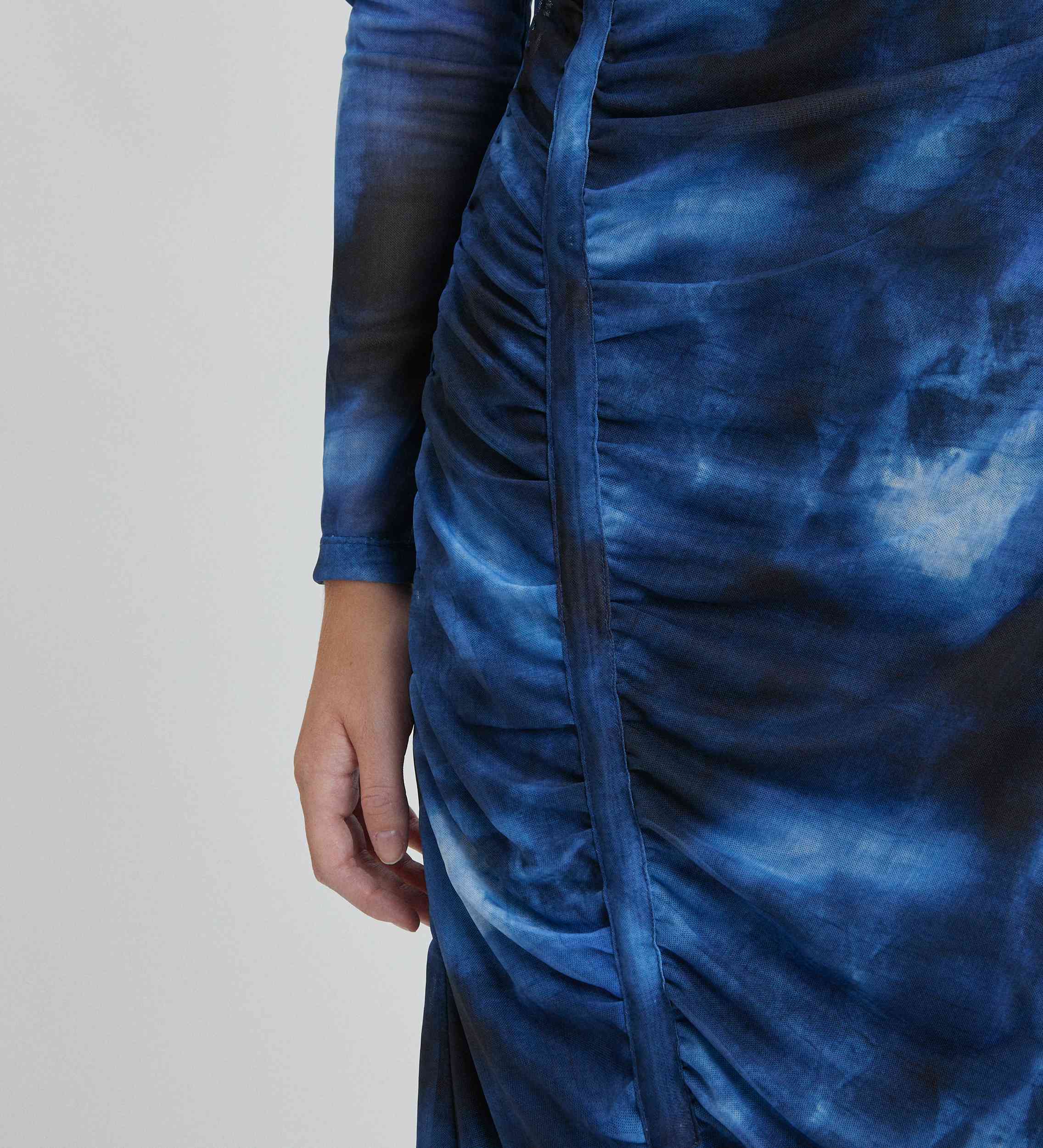 Printed tulle dress