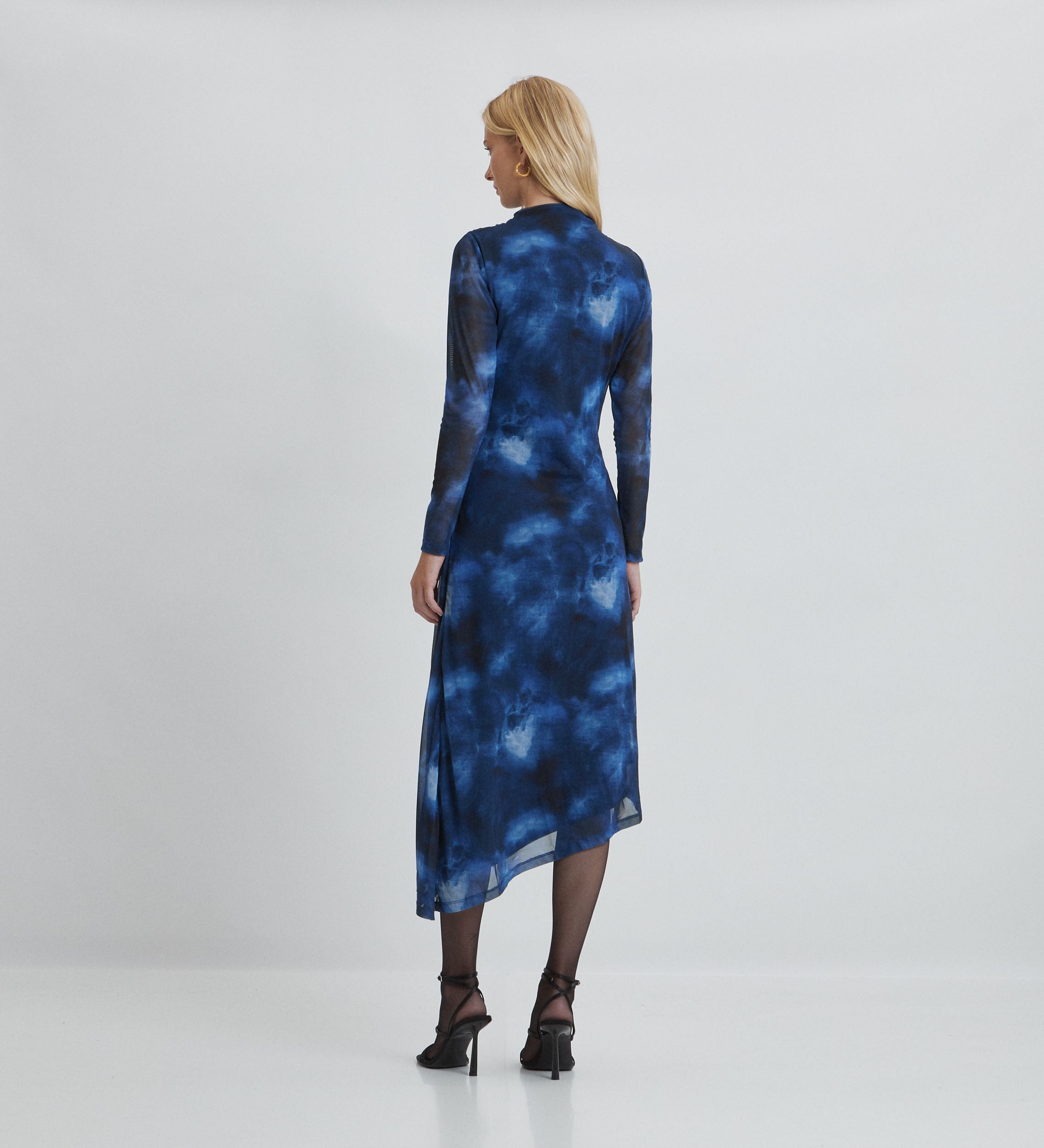 Printed tulle dress