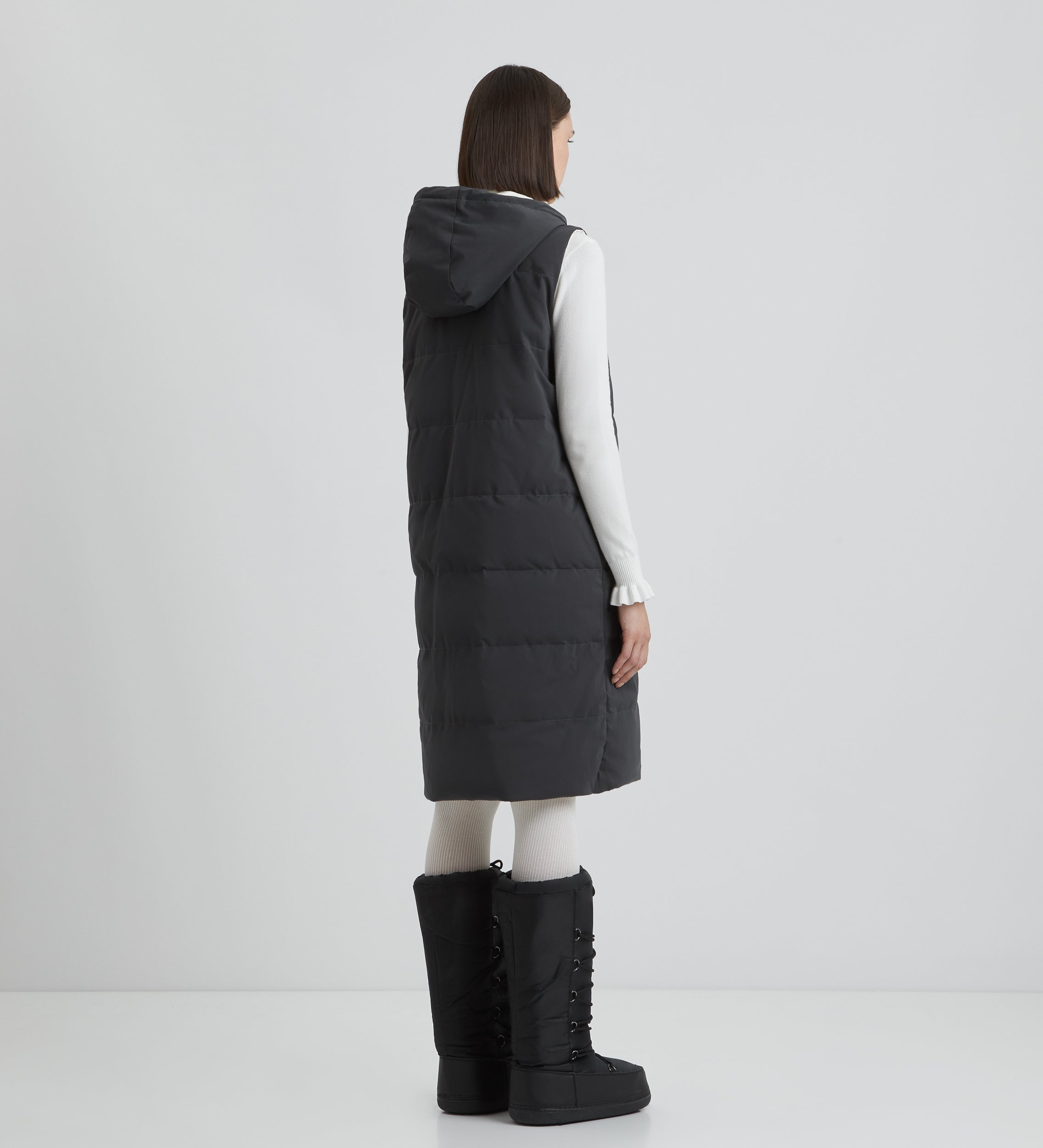 Hooded padded vest