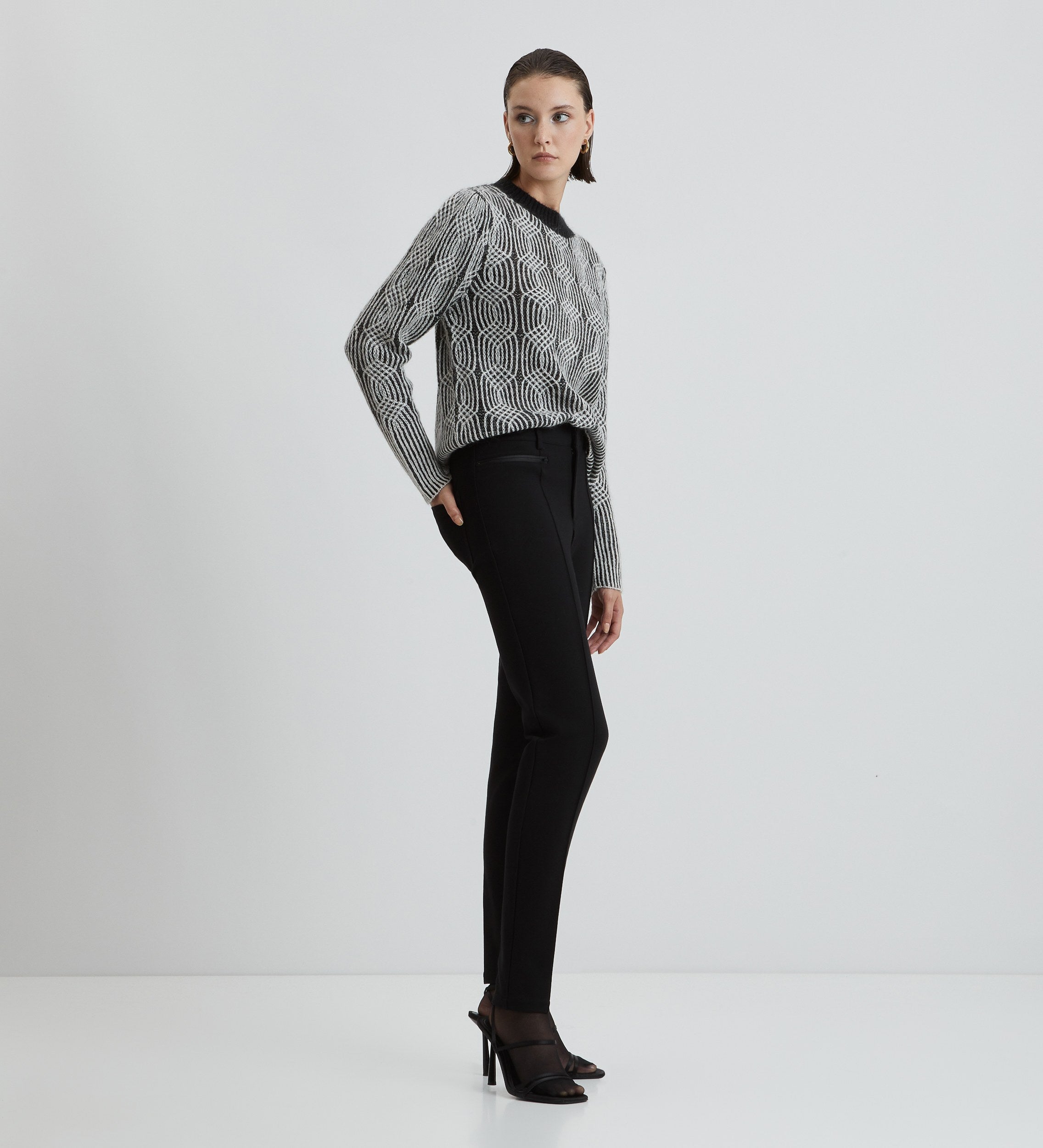 Slim fit stretch trousers