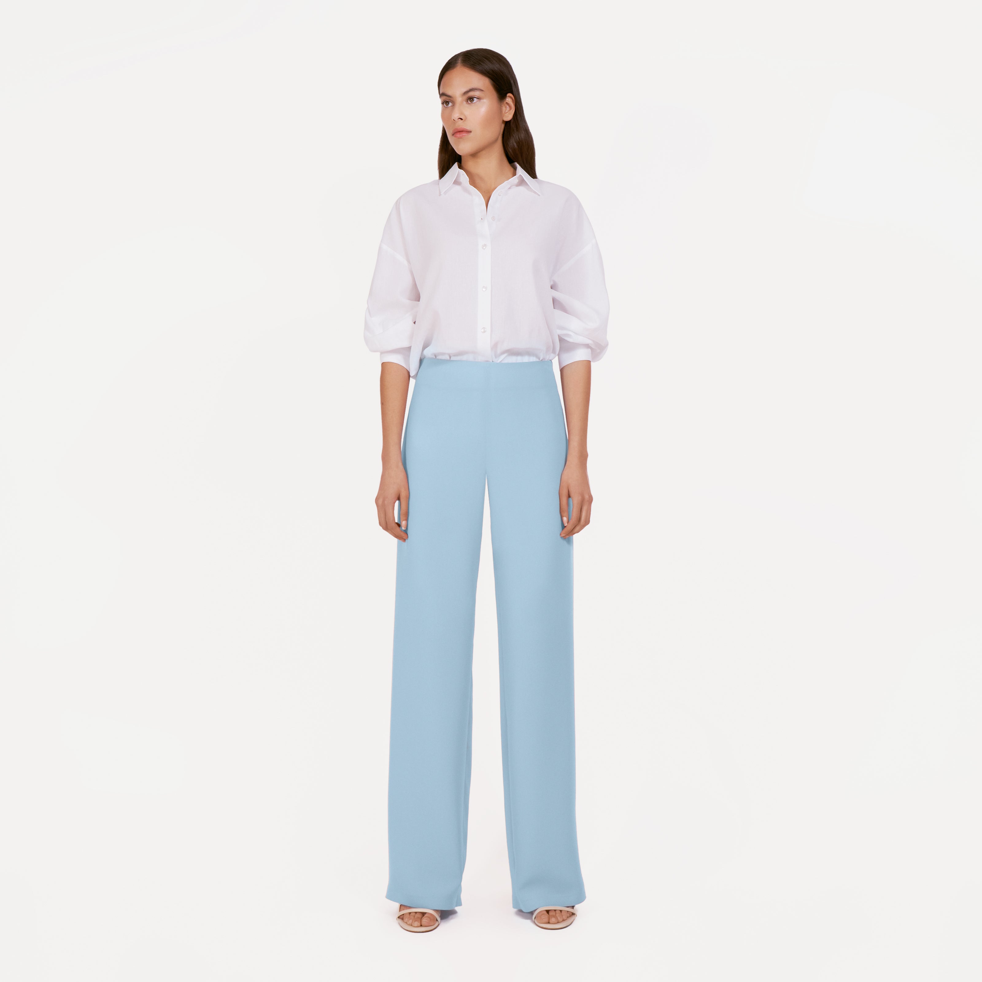 Pantalon en crêpe de fête
