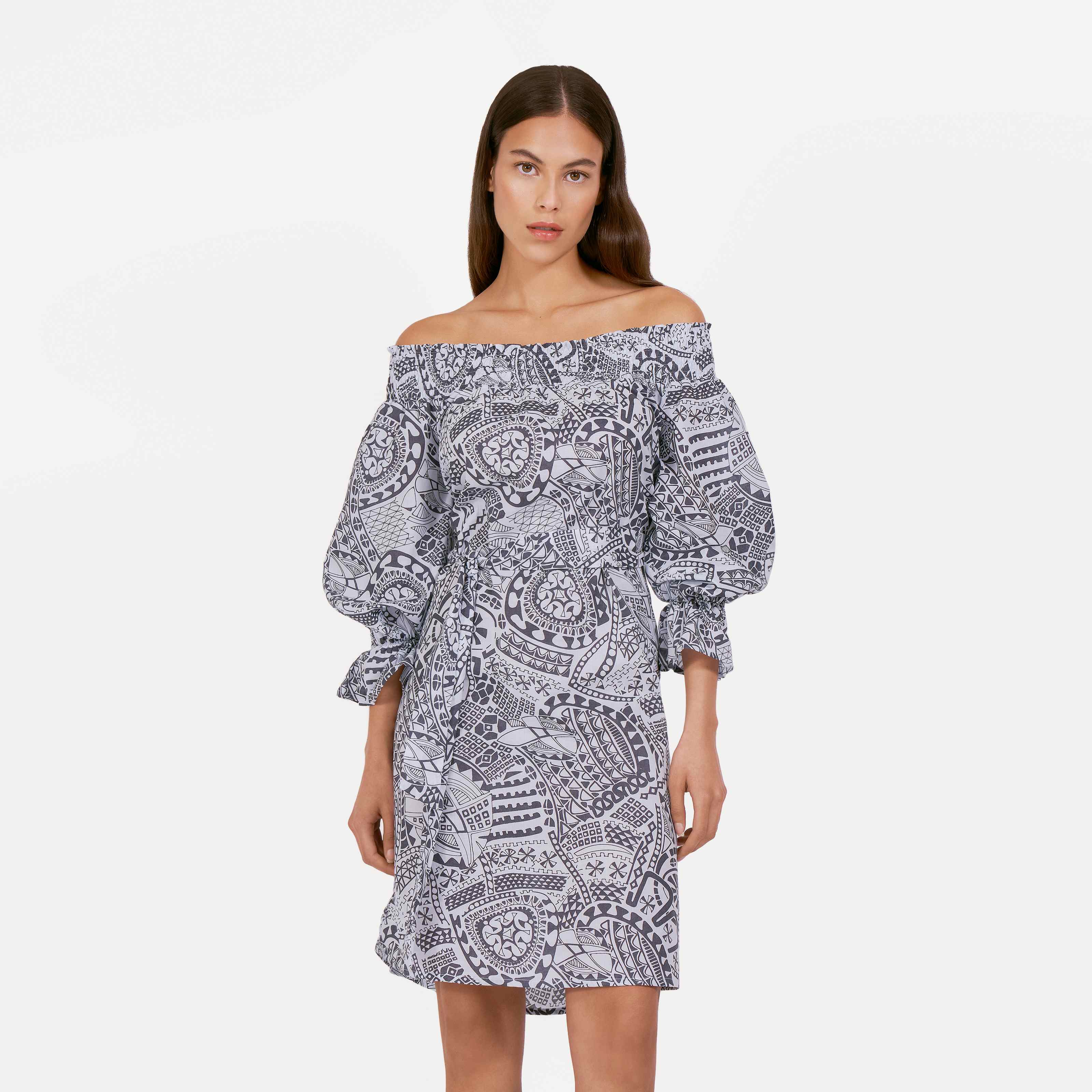 Robe en coton imprimé